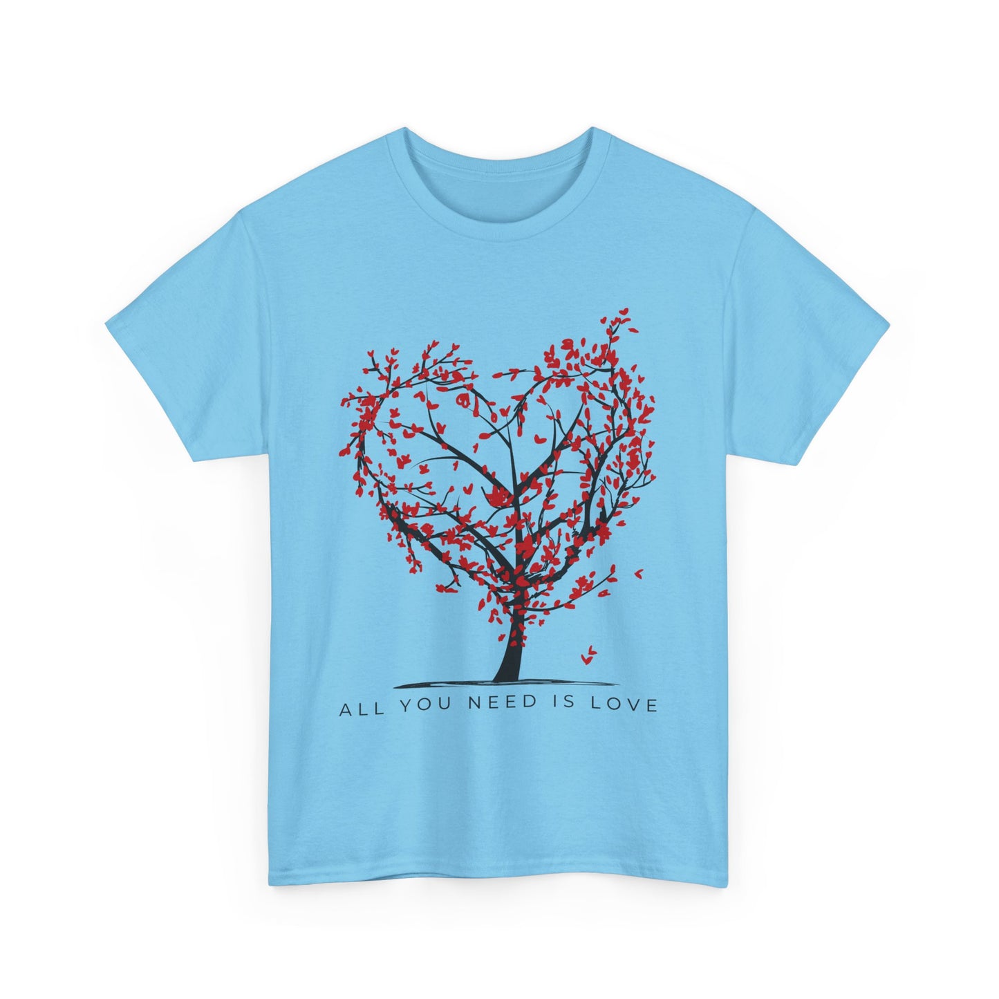 Rooted in Love - “All You Need is Love” - Love Tree Heavy Cotton Tee