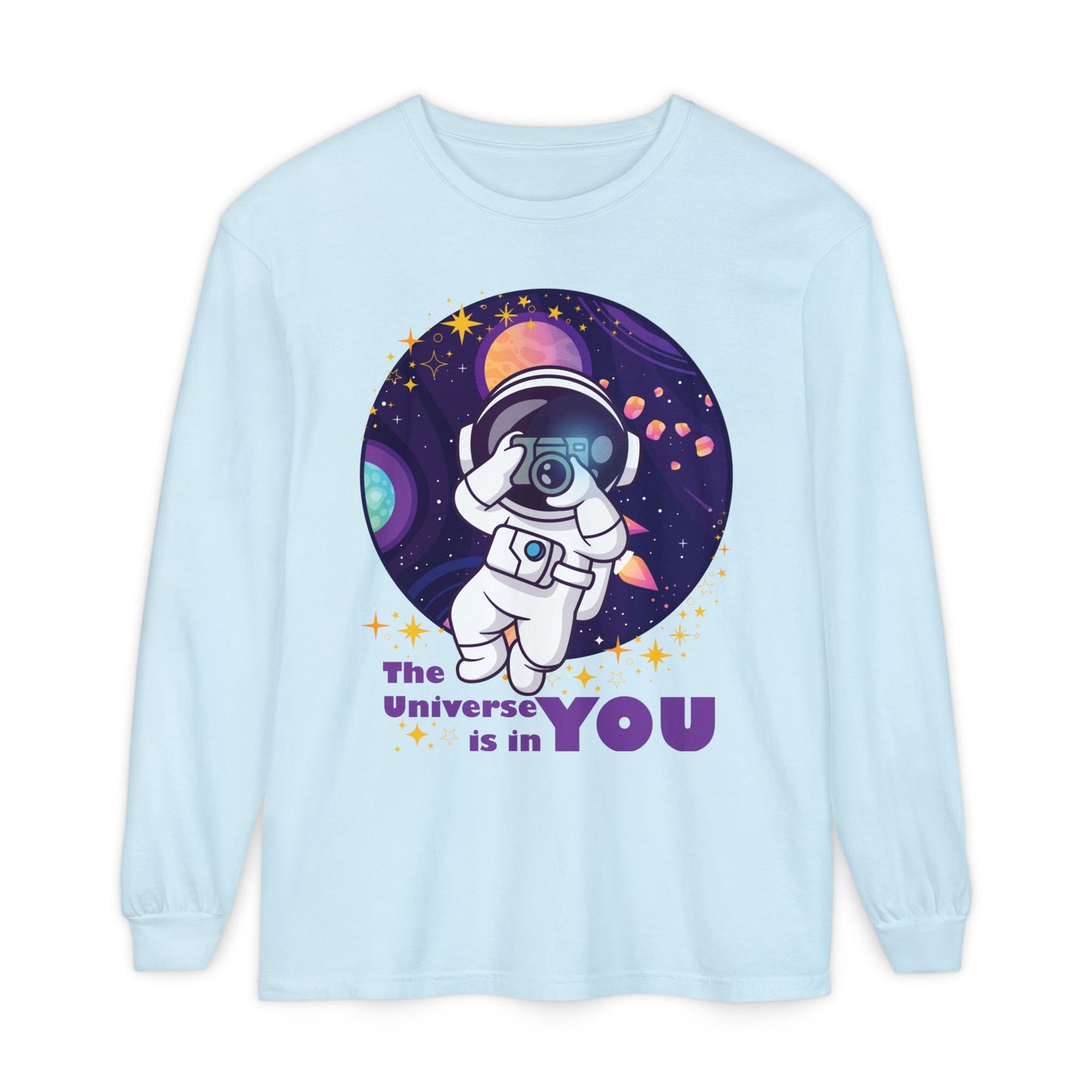 🌌The Universe Is in You - Cosmic Long Sleeve Tee