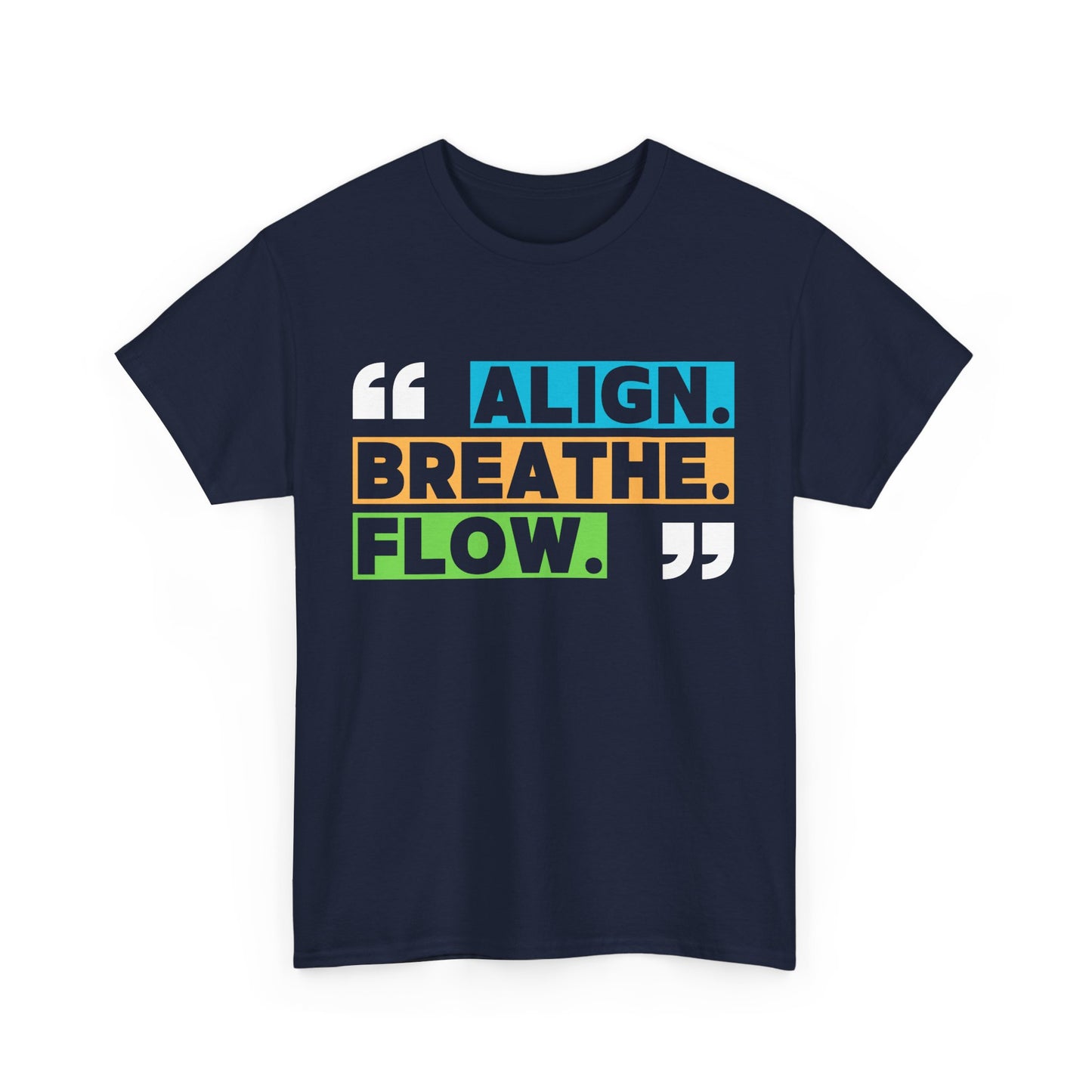 Align • Breathe • Flow - Motivating Vibe Heavy Cotton Tee