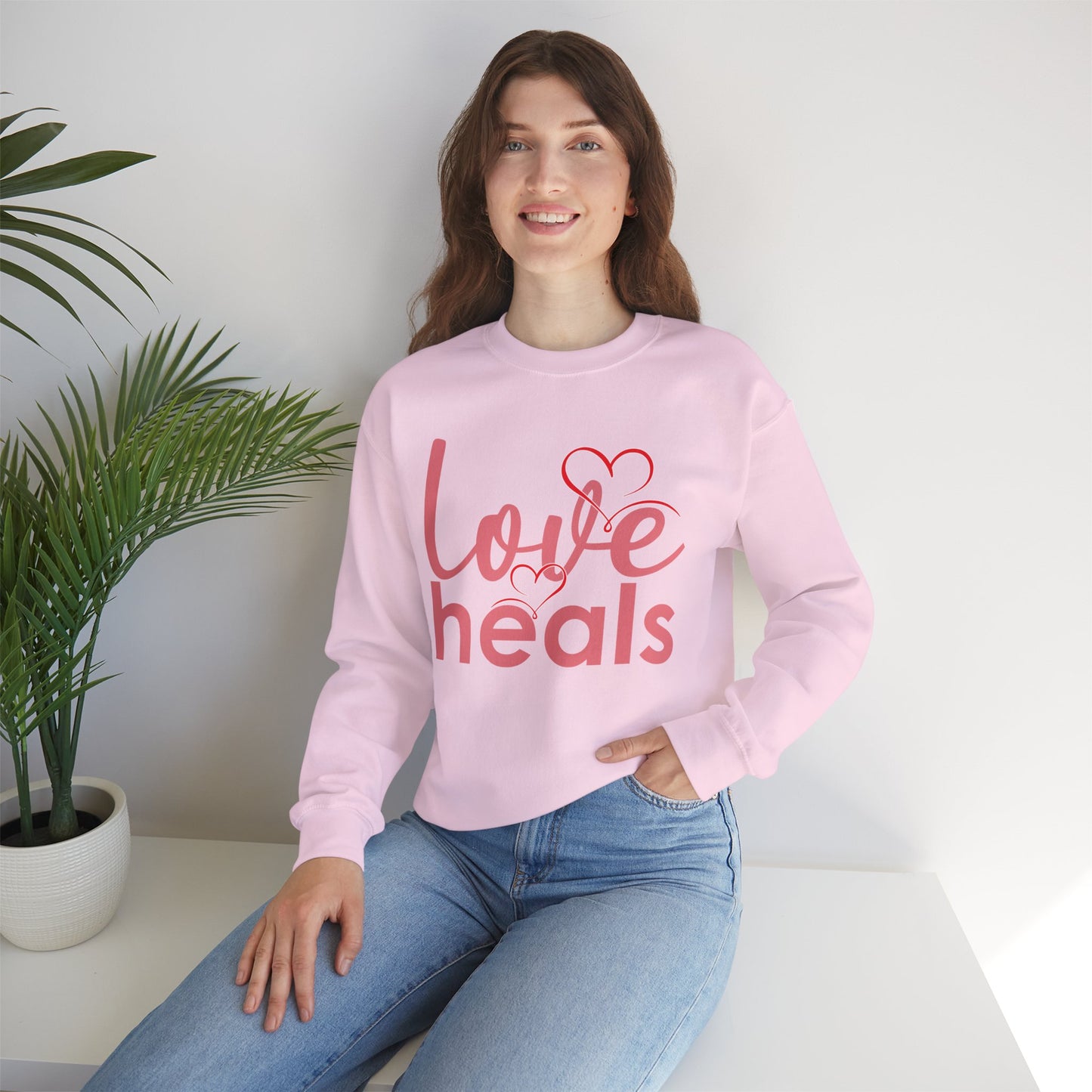 💗Love Heals - Heartlight Crewneck Sweatshirt