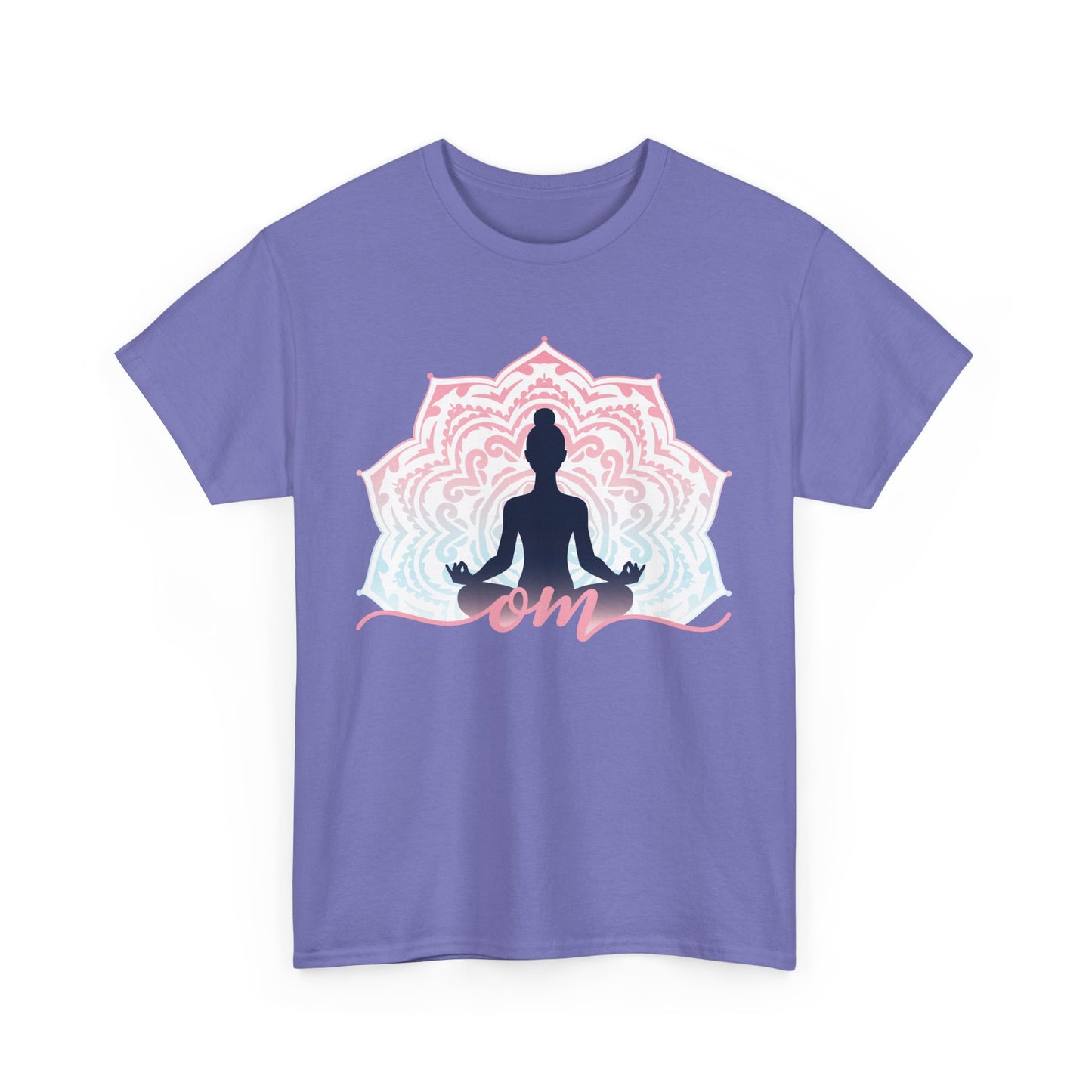“Om Within” - Heavy Cotton Tee - Peaceful Presence & Mandala Energy