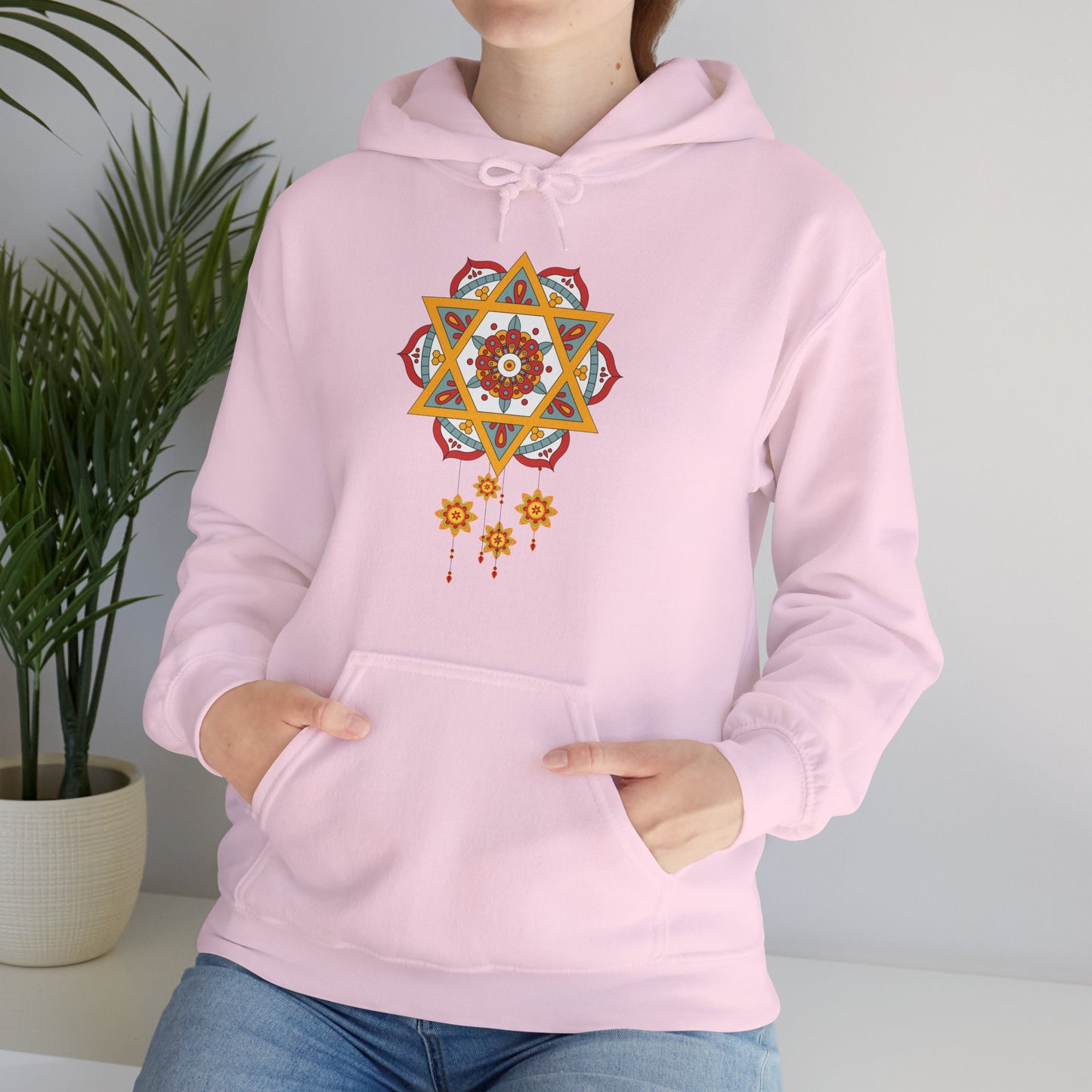 ✨Star Mandala Bloom Hoodie — Celestial Radiance Meets Earthly Grace🌸🌟🌀