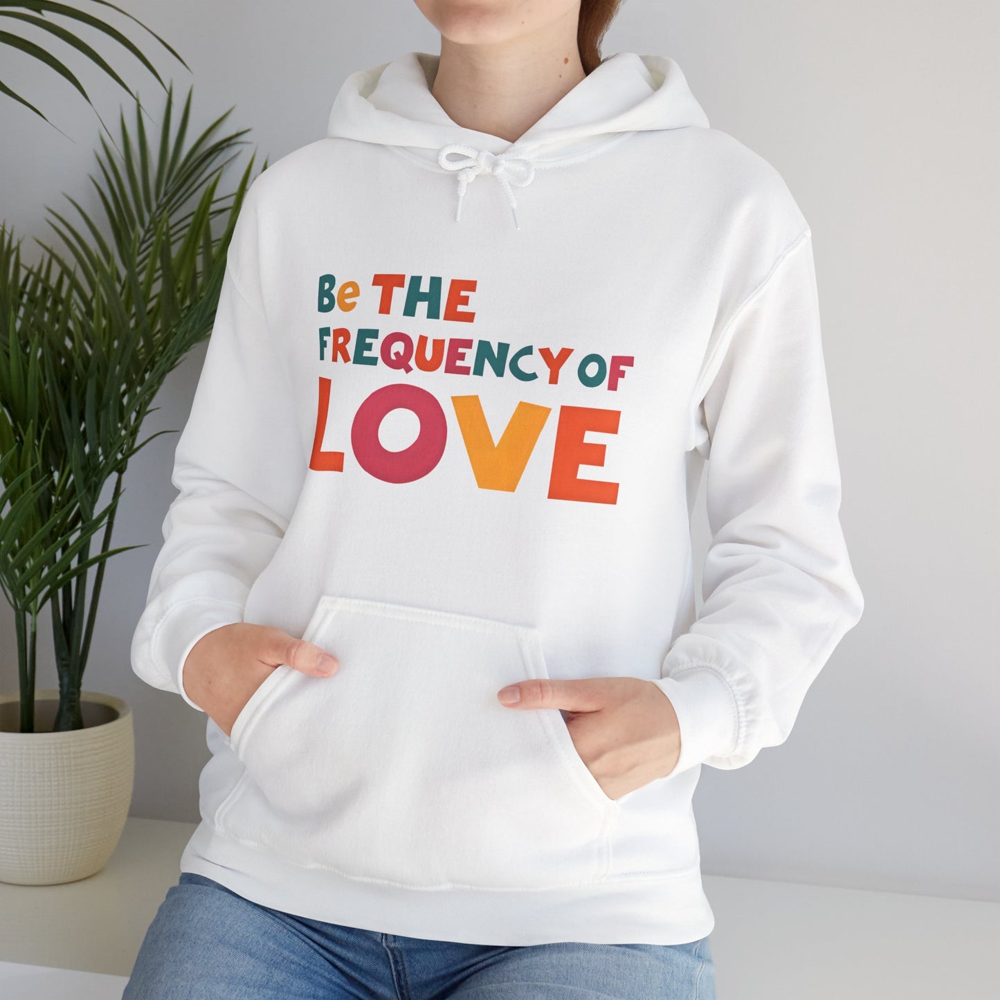 🌠Be the Frequency of Love Hoodie – Colorful Spiritual Vibes | Raise Your Energy Hoodie🌀💖
