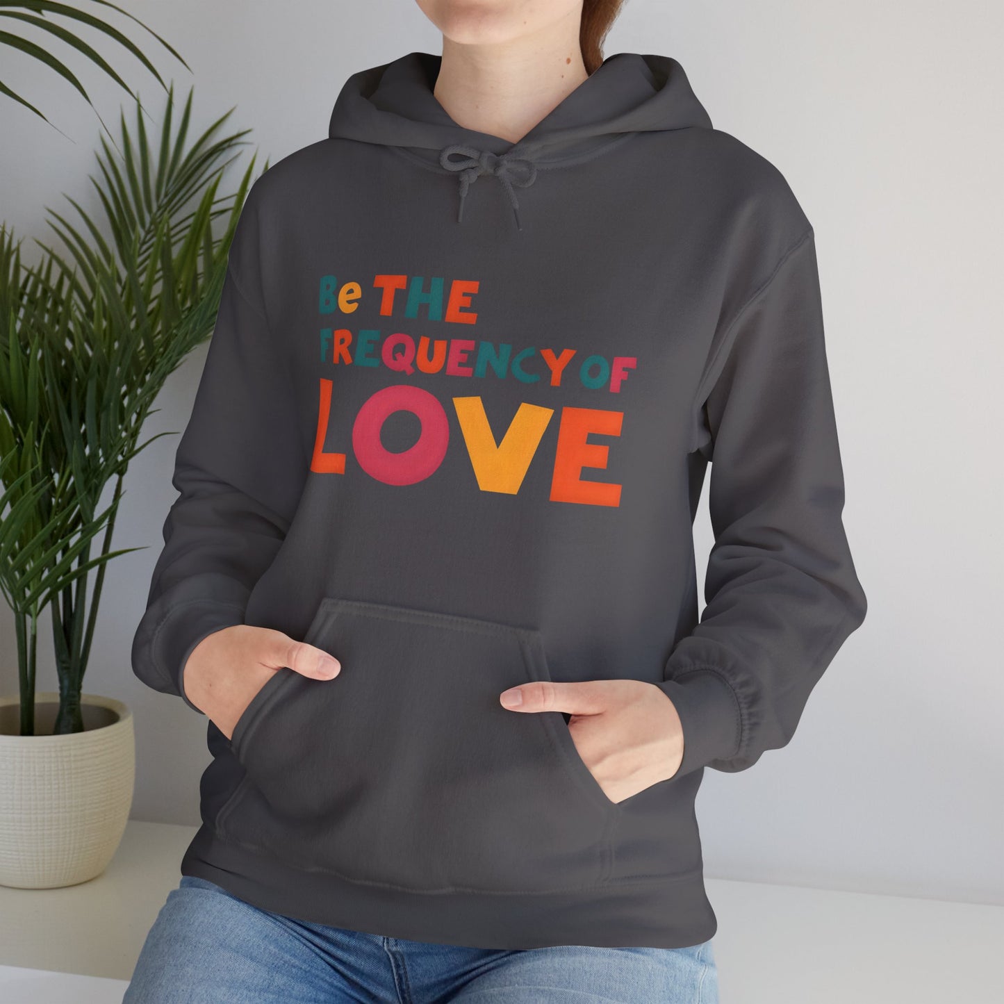🌠Be the Frequency of Love Hoodie – Colorful Spiritual Vibes | Raise Your Energy Hoodie🌀💖
