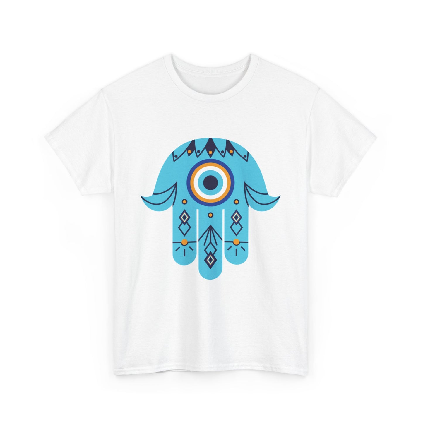 Hand of Protection - Hamsa Evil Eye Heavy Cotton Tee