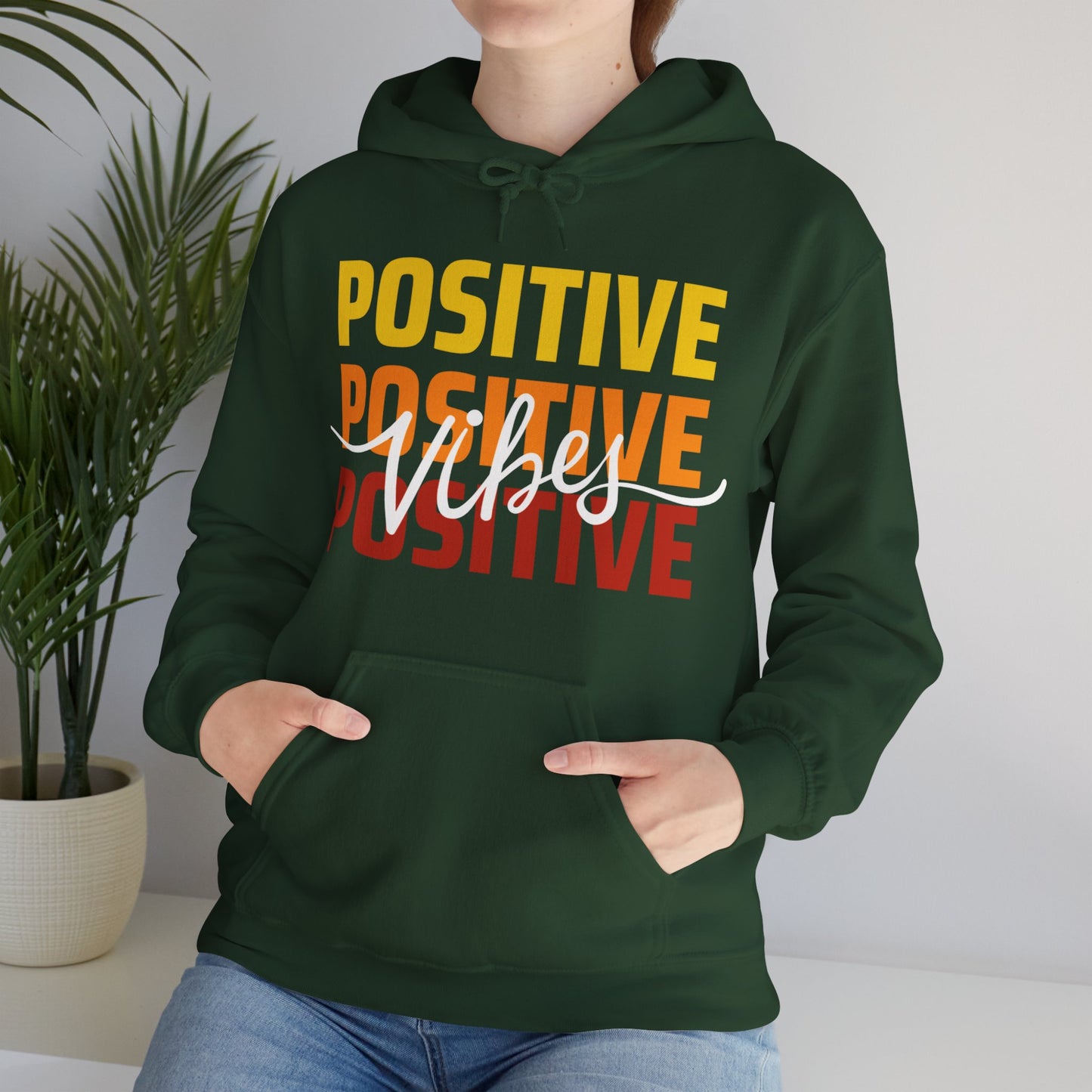 ✨ Positive Vibes - Powerful Motto Hooded Sweatshirt