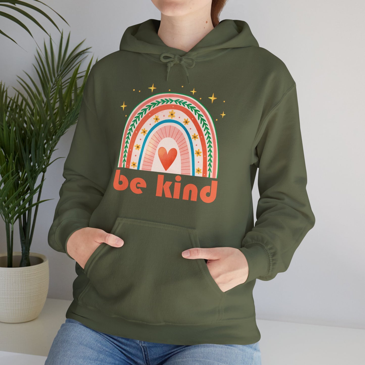 🌈💫Be Kind Cosmic Rainbow Hoodie 🌈✨
