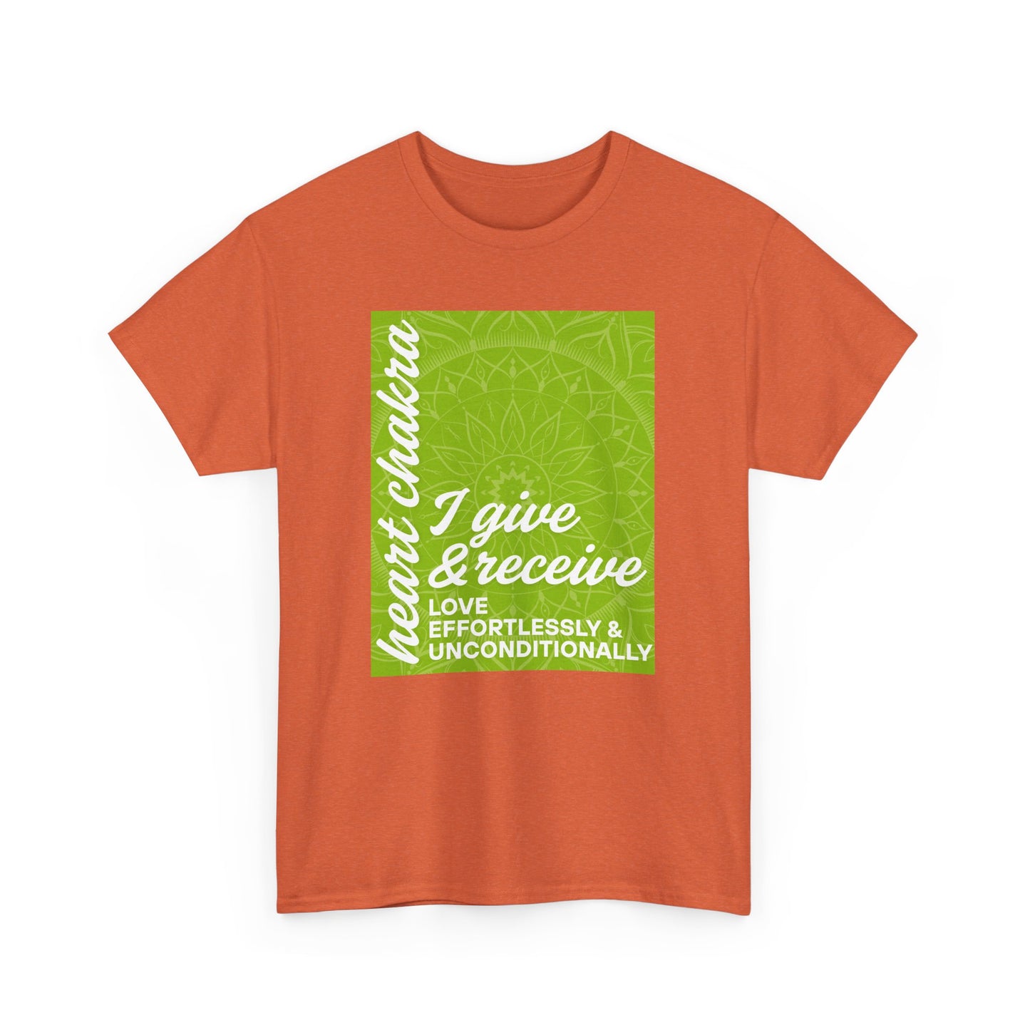 💚Open Heart Heavy Cotton Tee - Love Effortlessly