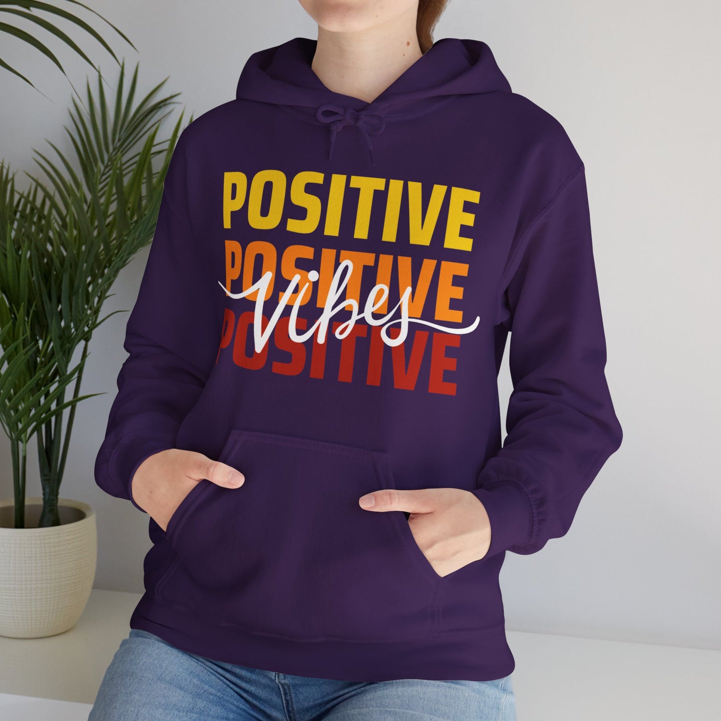 ✨ Positive Vibes - Powerful Motto Hooded Sweatshirt