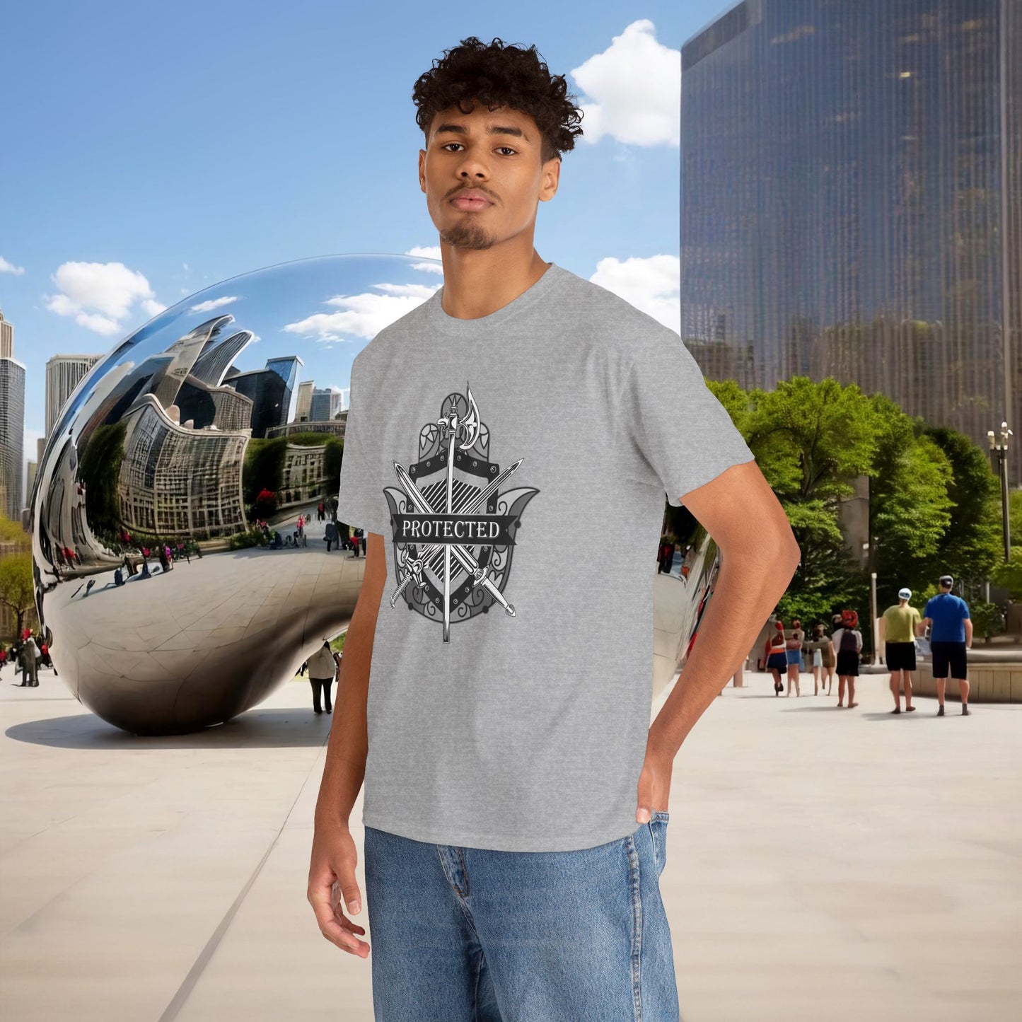 🛡️✋ PROTECTED — The Warrior’s Hamsa Shield Tee (Menaste Edition)