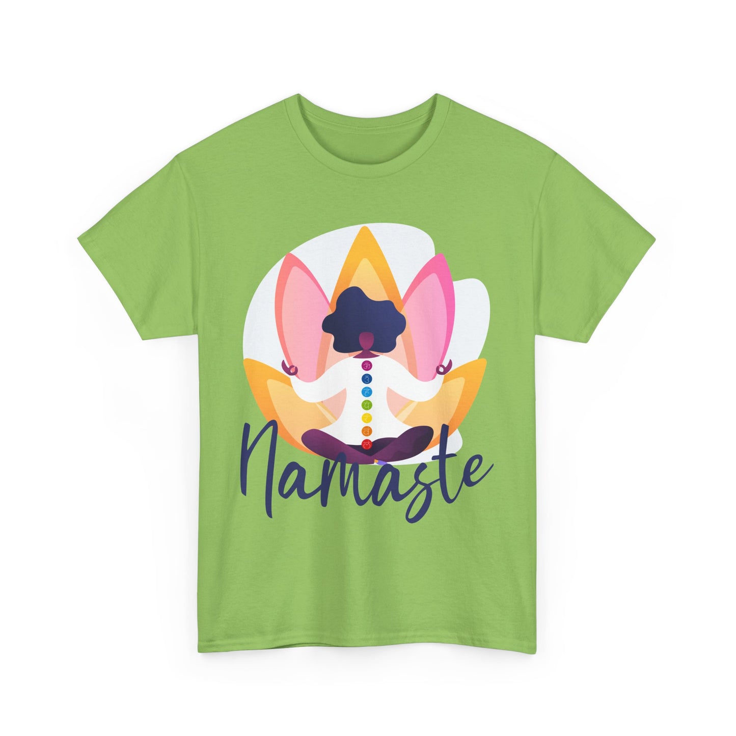 Namaste: The Goddess Chakra Heavy Cotton Tee - Radiate Inner Light