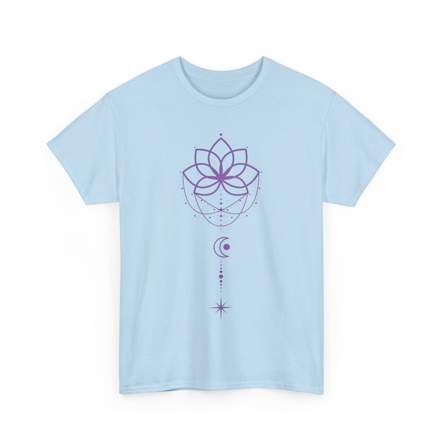 💜Celestial Grace Heavy Cotton Tee - Align with Light & Flow