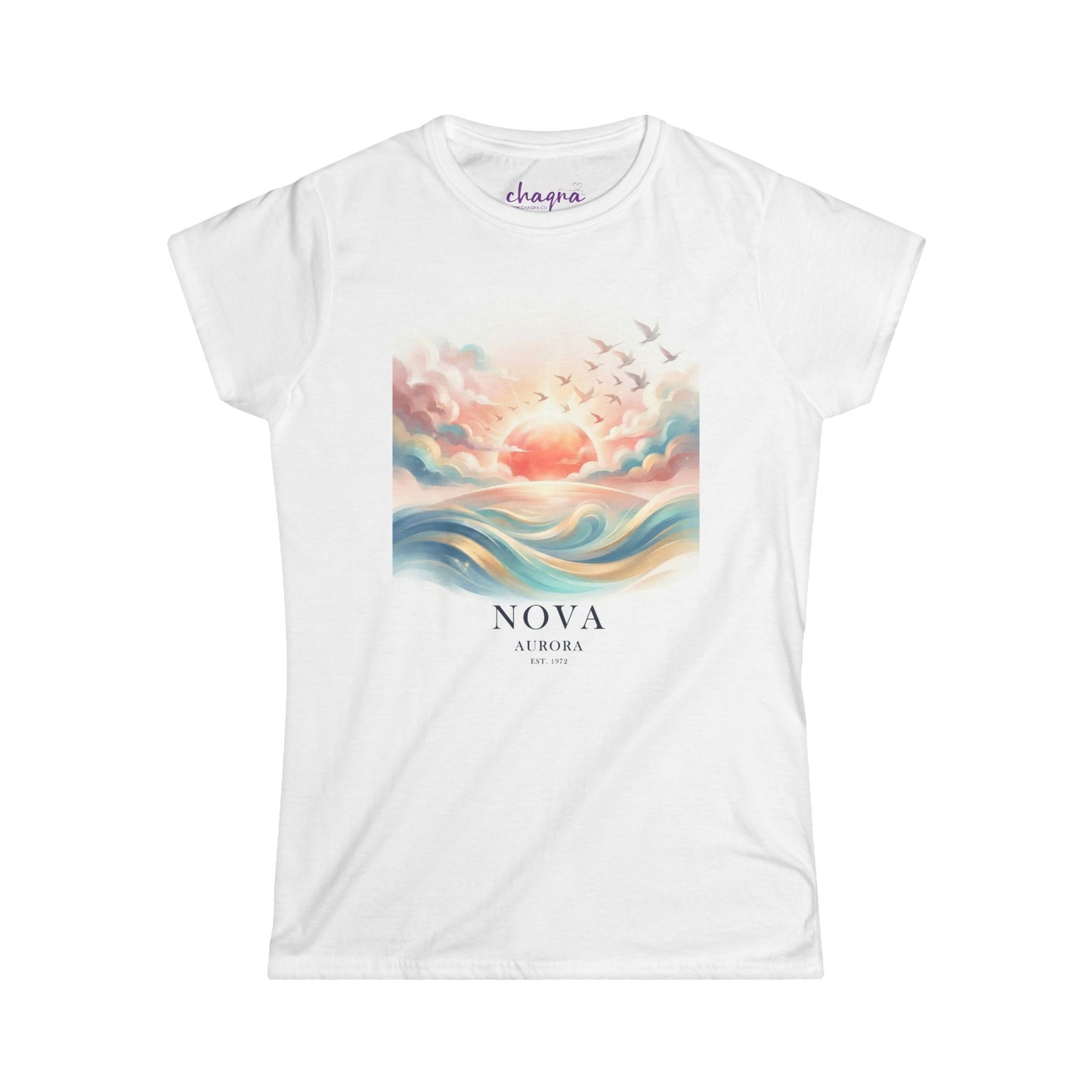 NOVA COLLECTION :: Pastel Sunrise Ocean Graphic Tee
