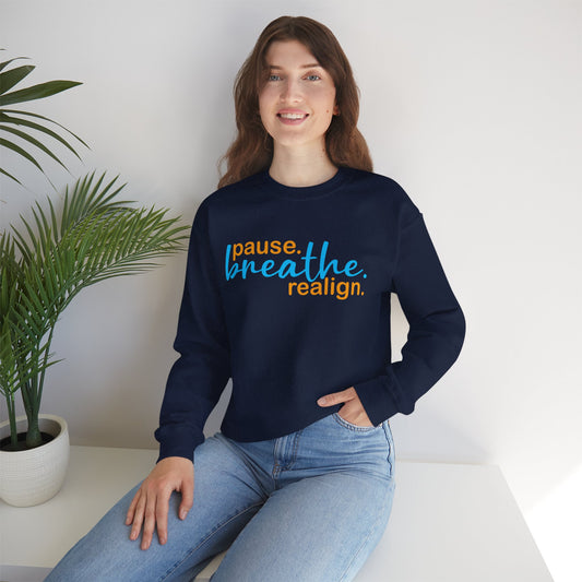 🌙Sacred Stillness - "Pause. Breathe. Realign." Crewneck Sweatshirt