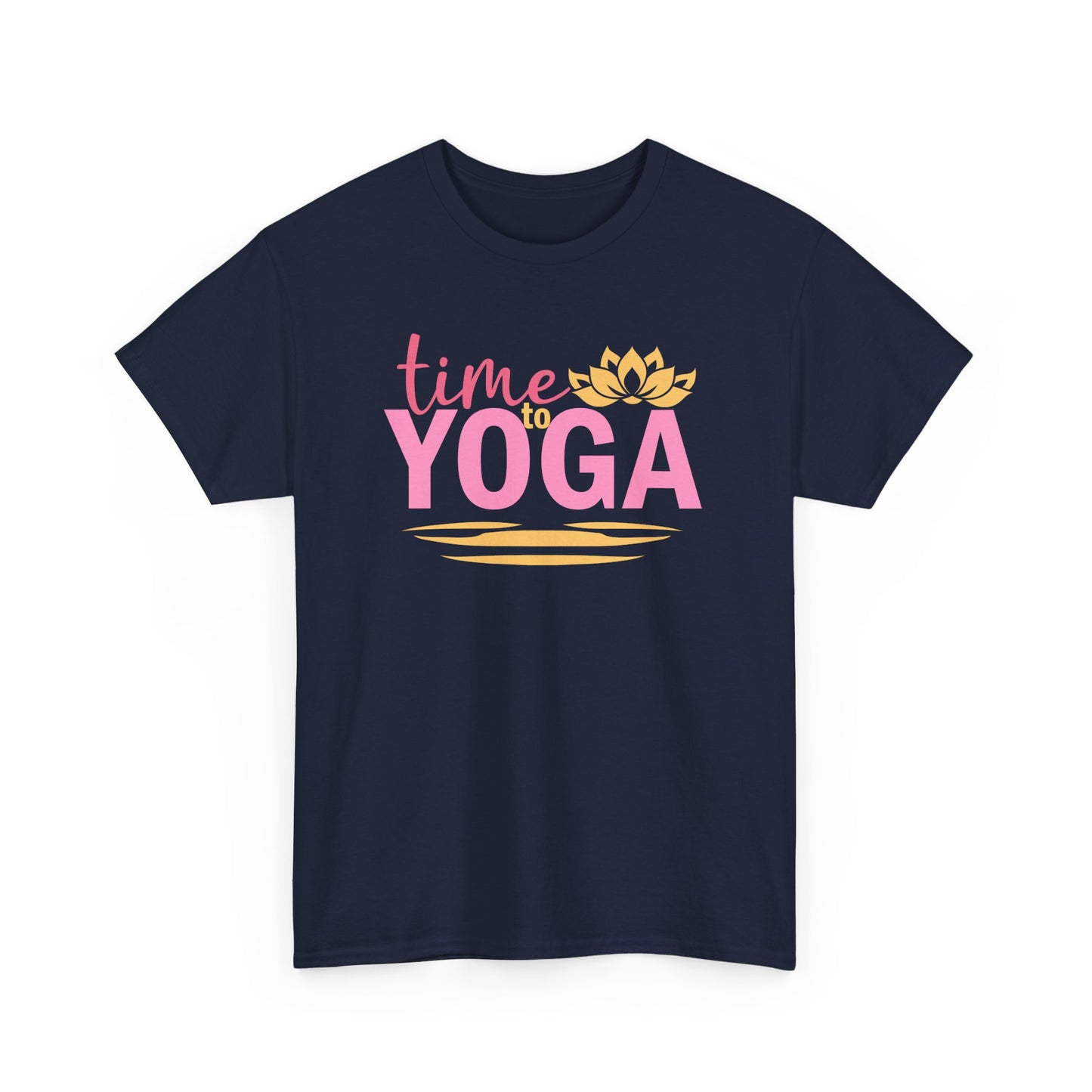 "Time to Yoga" Heavy Cotton Tee - Flow with Ease