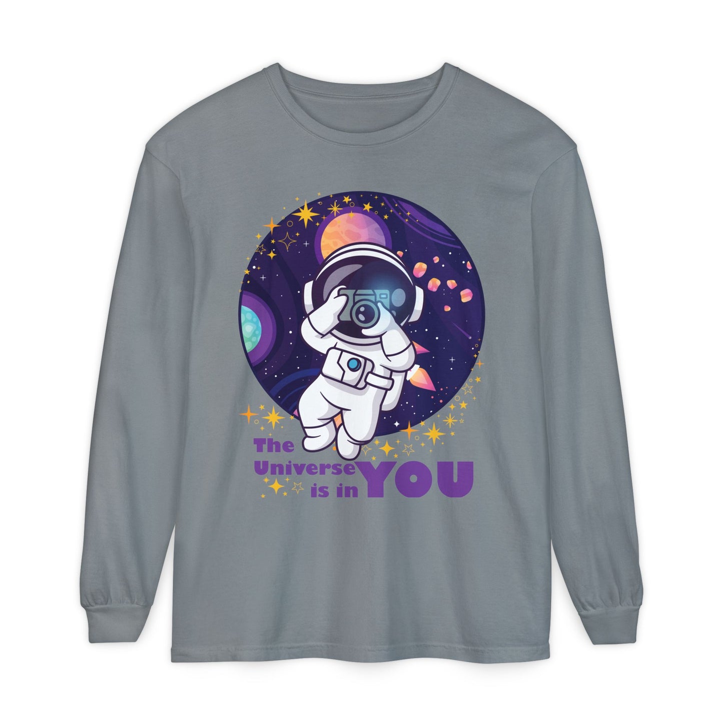🌌The Universe Is in You - Cosmic Long Sleeve Tee
