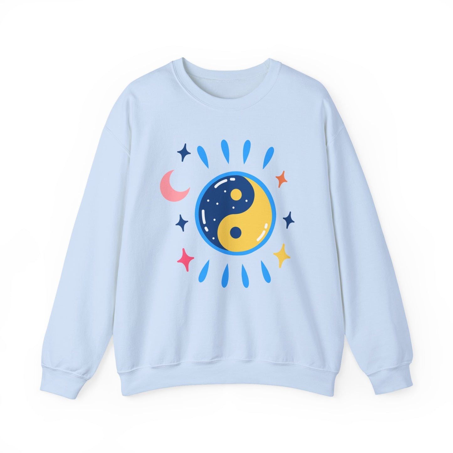 🌗Lunar Balance - Cosmic Flow Crewneck Sweatshirt