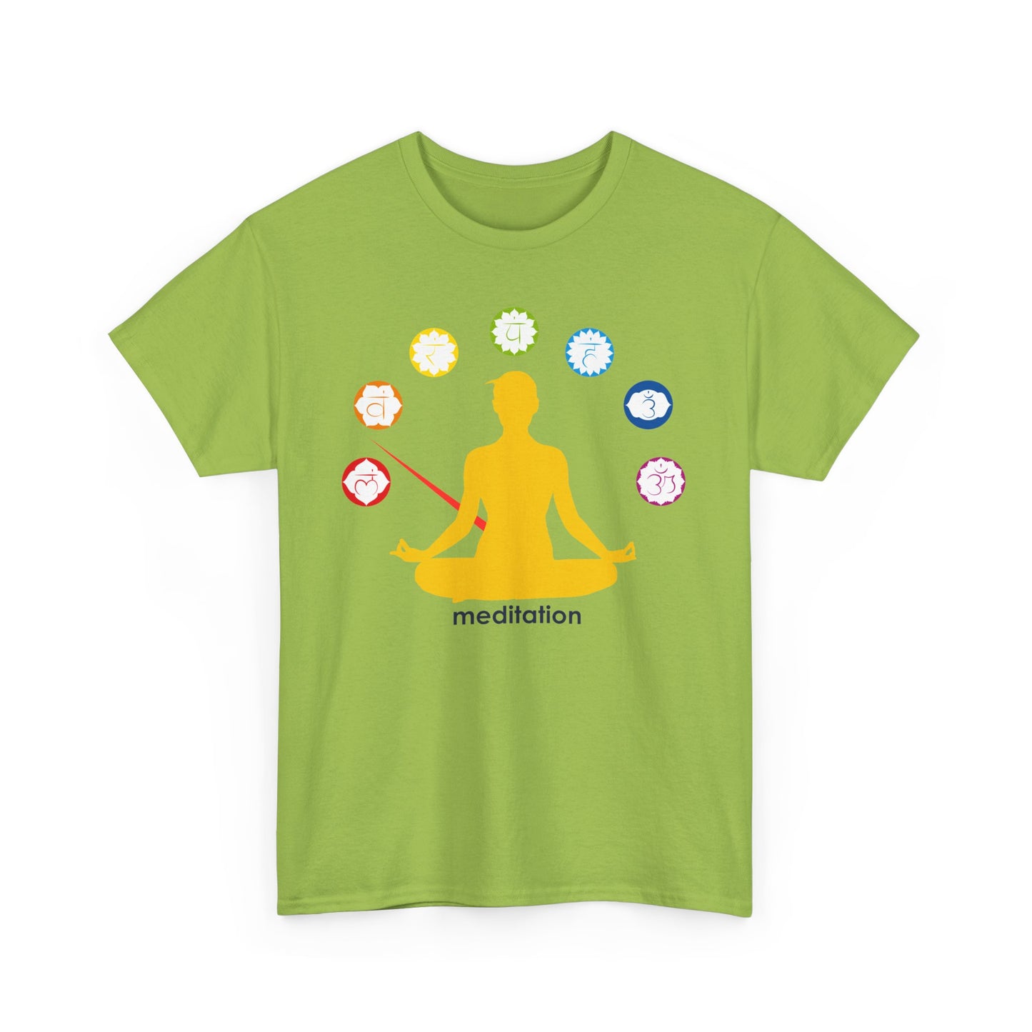 🧭ChakraMeter Heavy Cotton Tee - Align Through Meditation