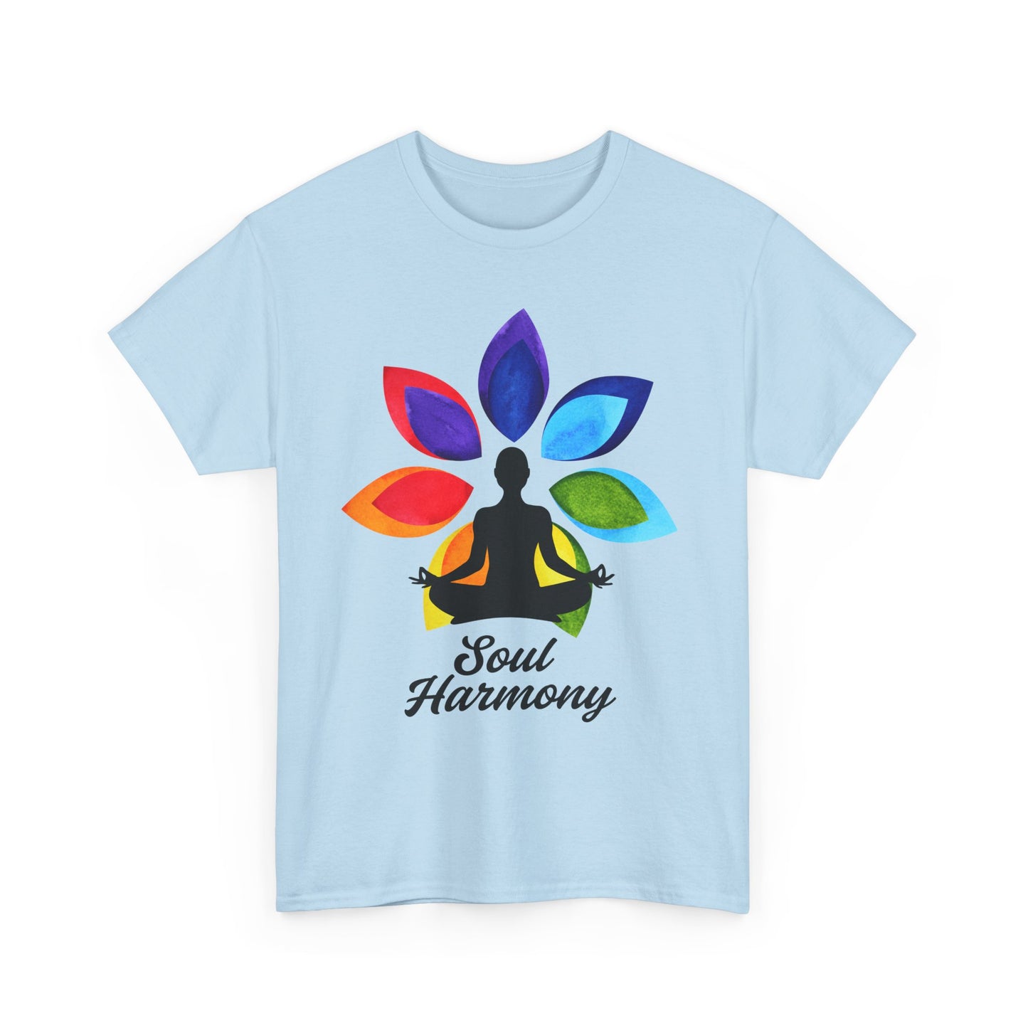 Soul Harmony Chakra Heavy Cotton Tee - Embrace Inner Peace in Style