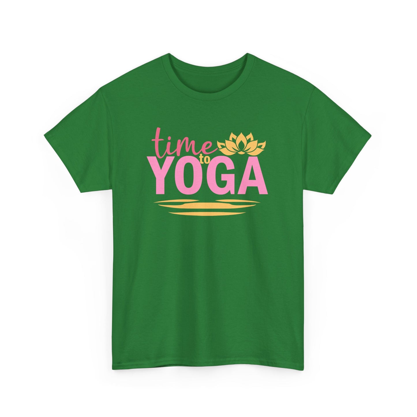 "Time to Yoga" Heavy Cotton Tee - Flow with Ease