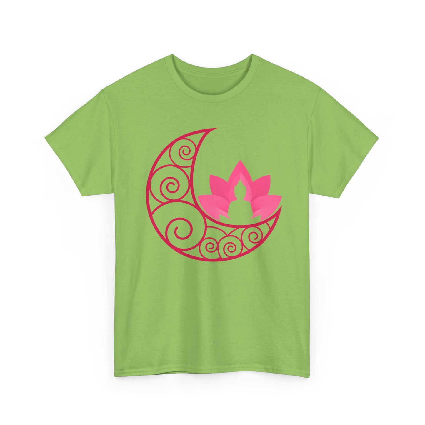 🌙Lunar Stillness Heavy Cotton Tee - Blossom Into Presence