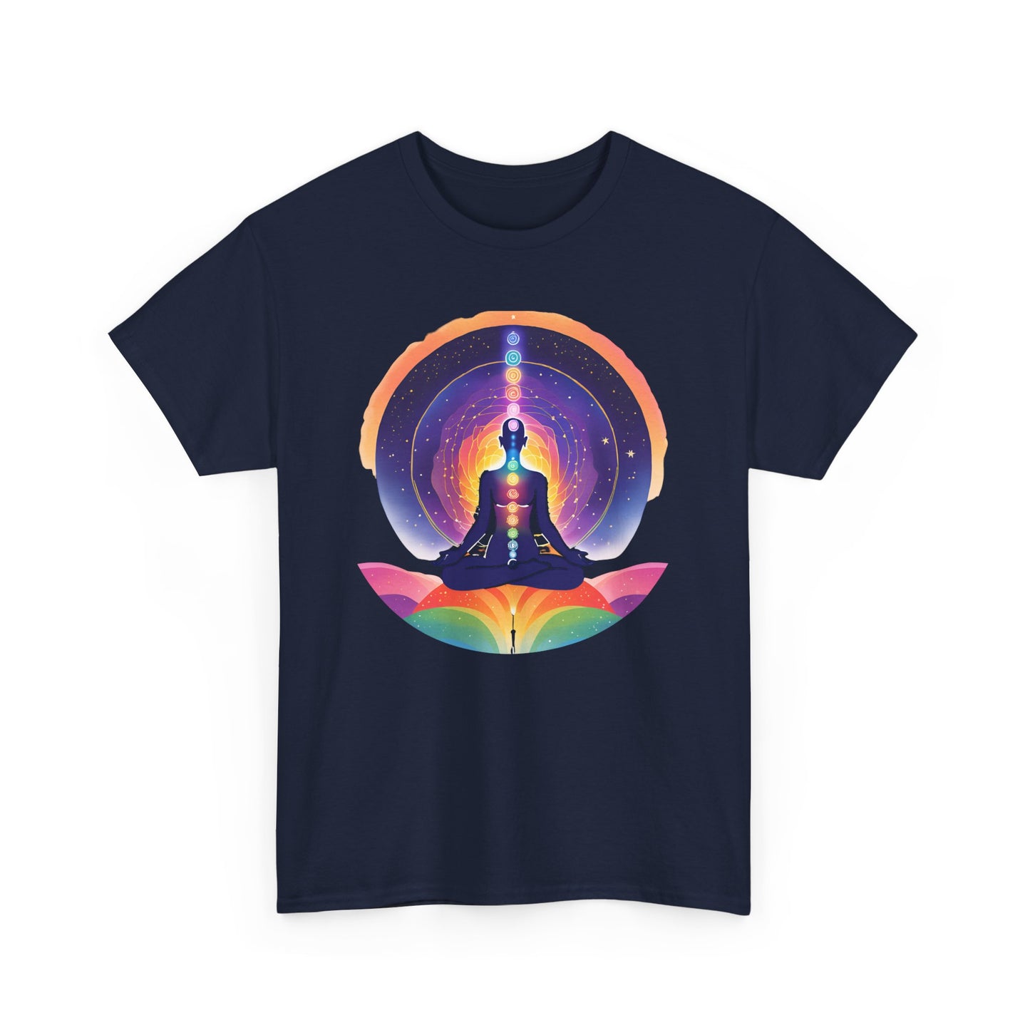 Chakra Universe Heavy Cotton Tee - Awakened Alignment