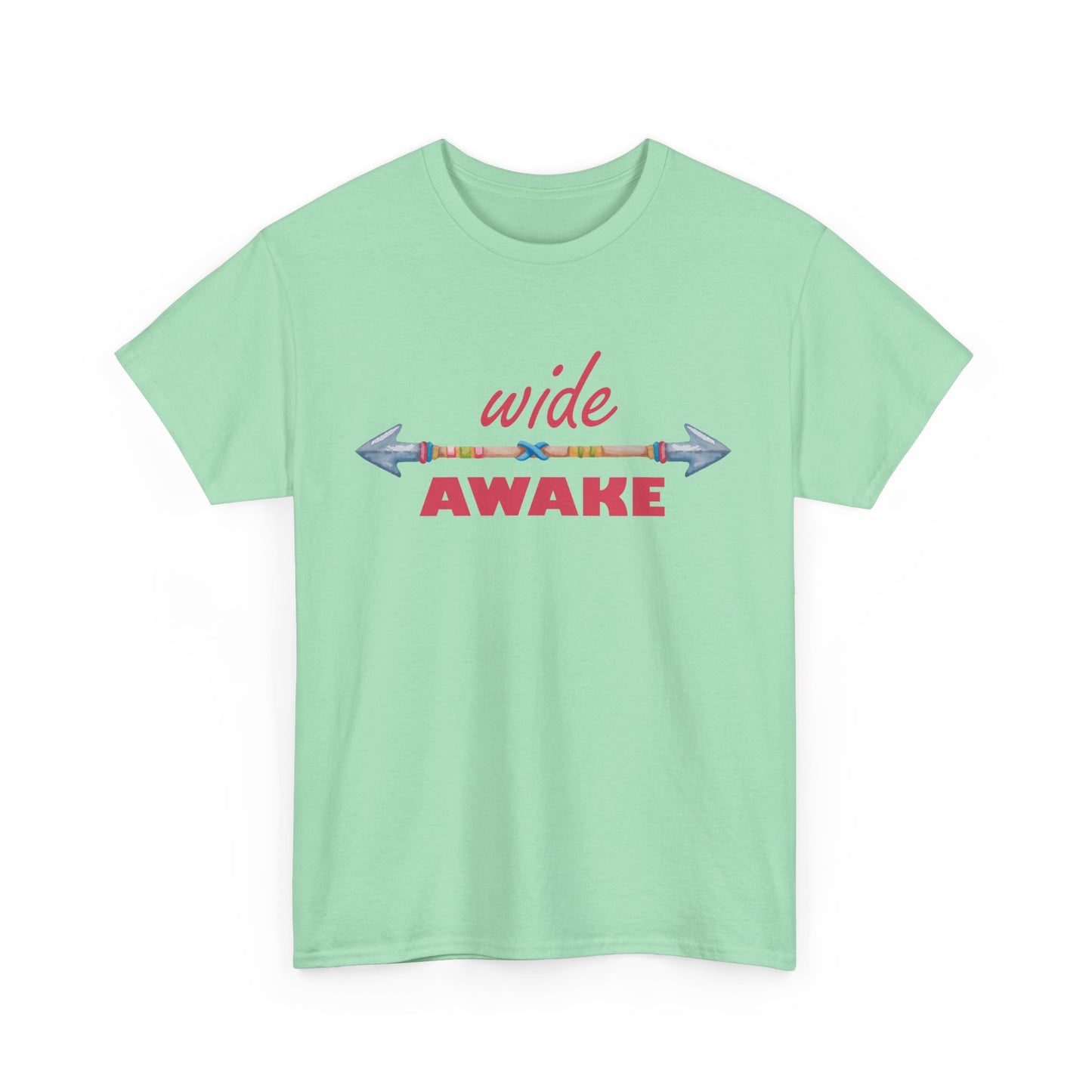 Wide Awake Heavy Cotton Tee - Aligned, Aware, Unstoppable