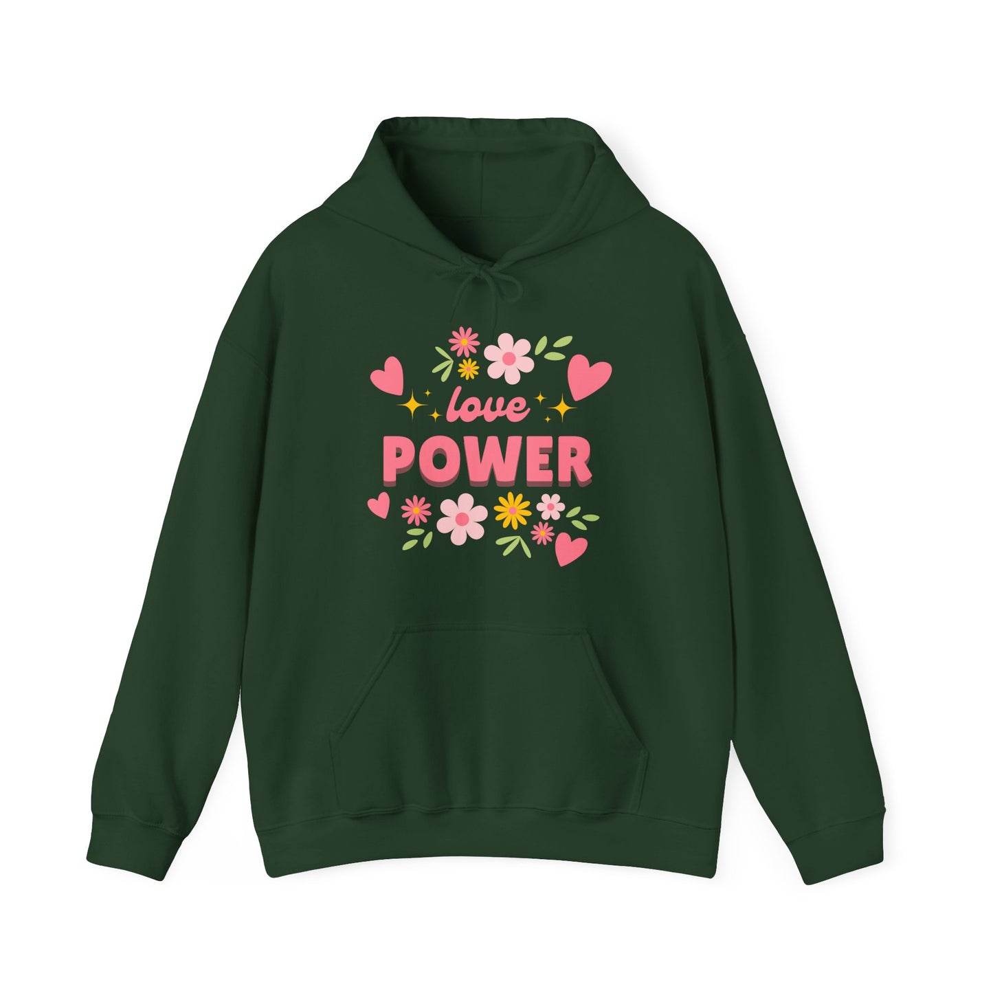 Love Power Hoodie – Blossoms of Strength & Heart🌸✨