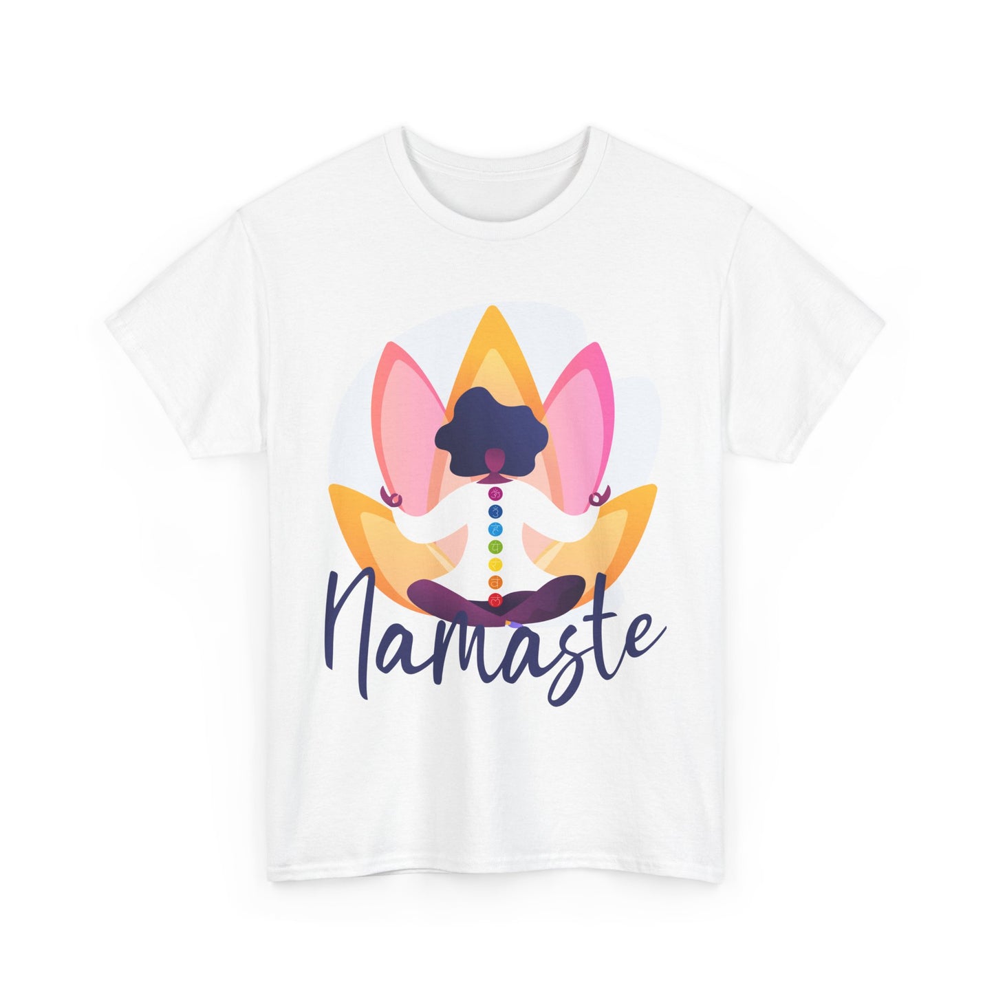 Namaste: The Goddess Chakra Heavy Cotton Tee - Radiate Inner Light