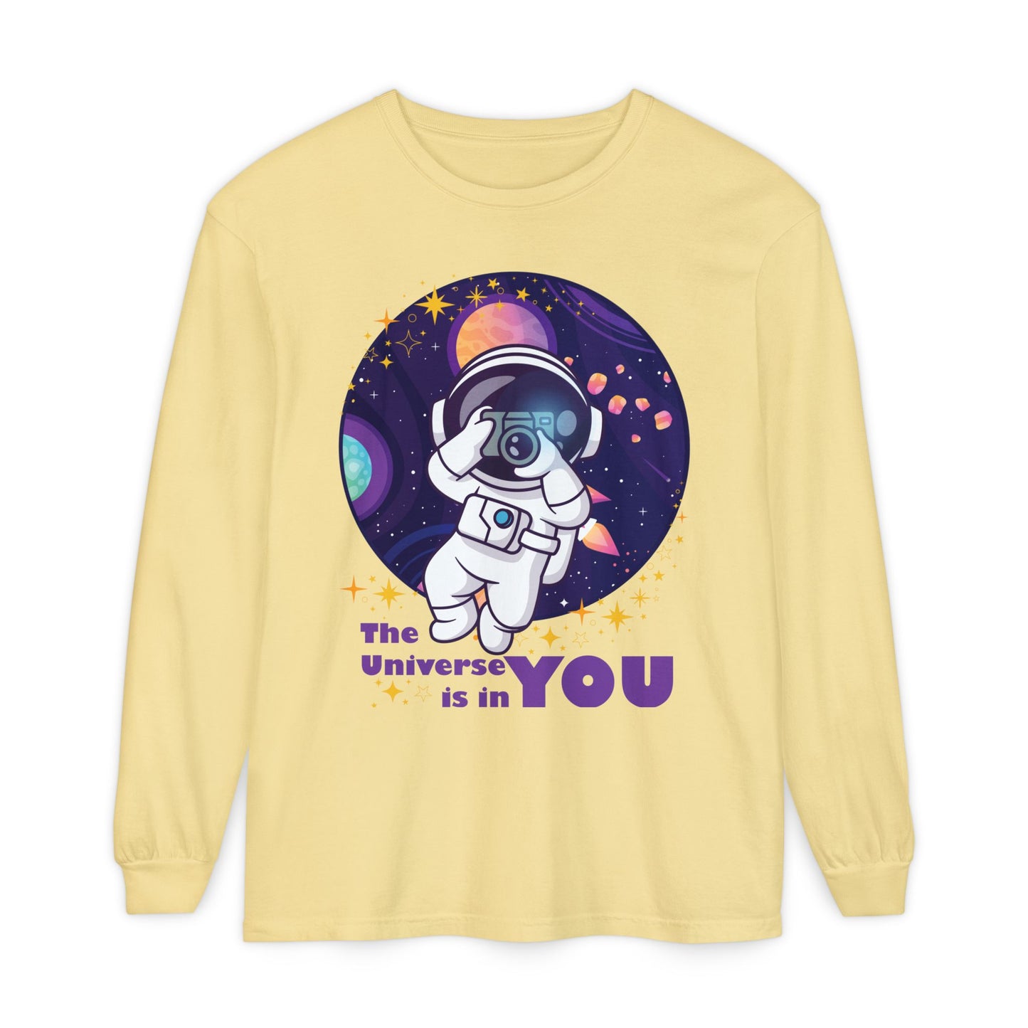 🌌The Universe Is in You - Cosmic Long Sleeve Tee