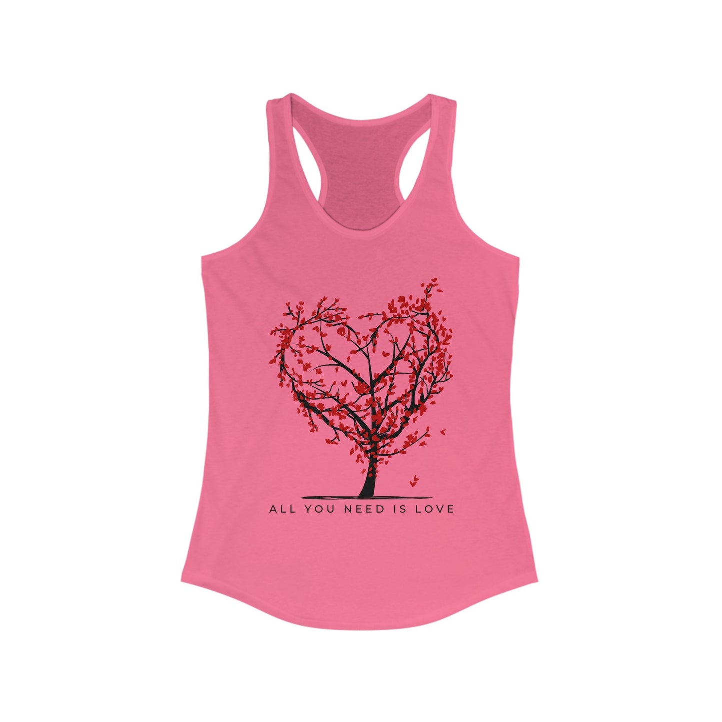 All You Need Is Love Racerback Tank  - Heart-Centered Style for Soulful Days
