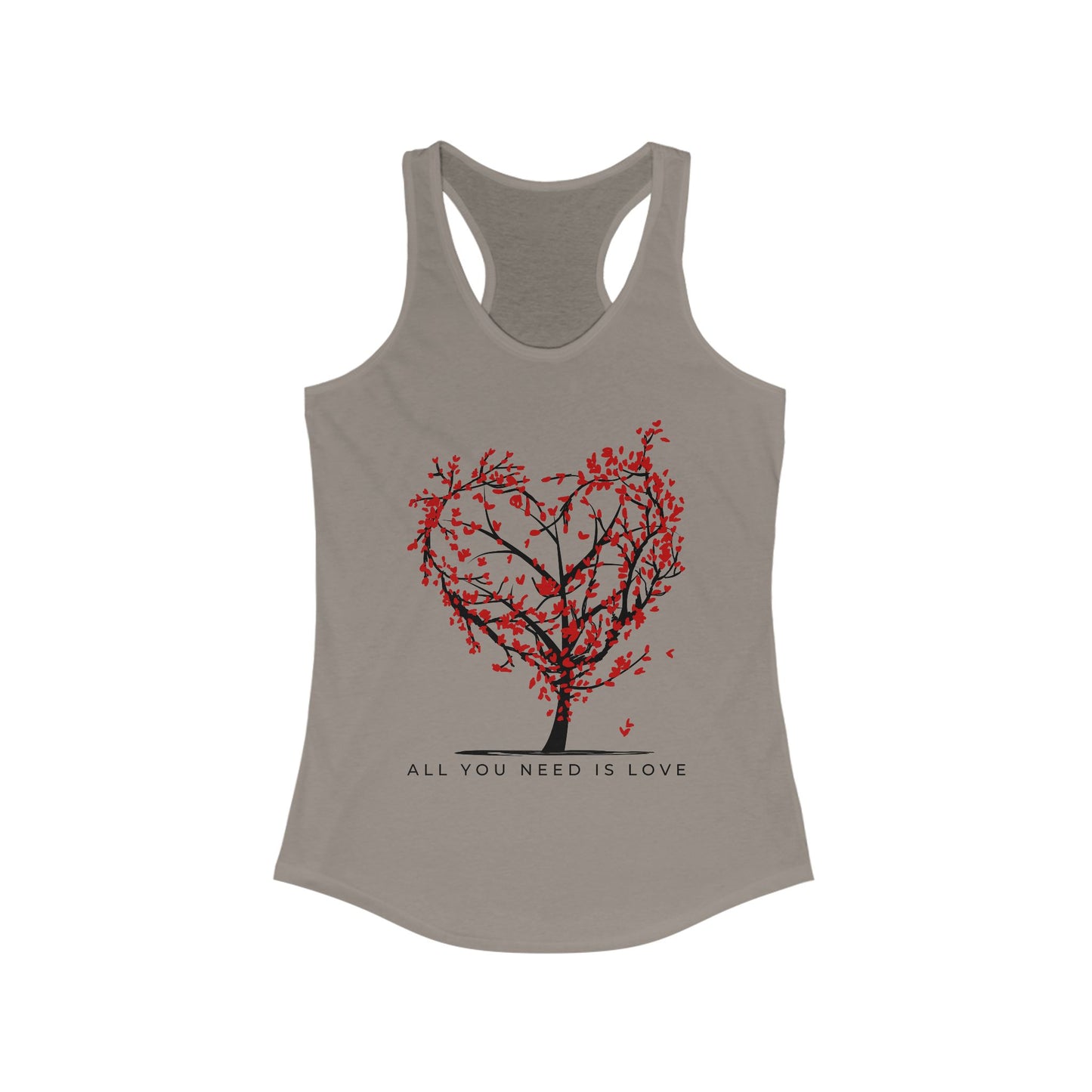 All You Need Is Love Racerback Tank  - Heart-Centered Style for Soulful Days