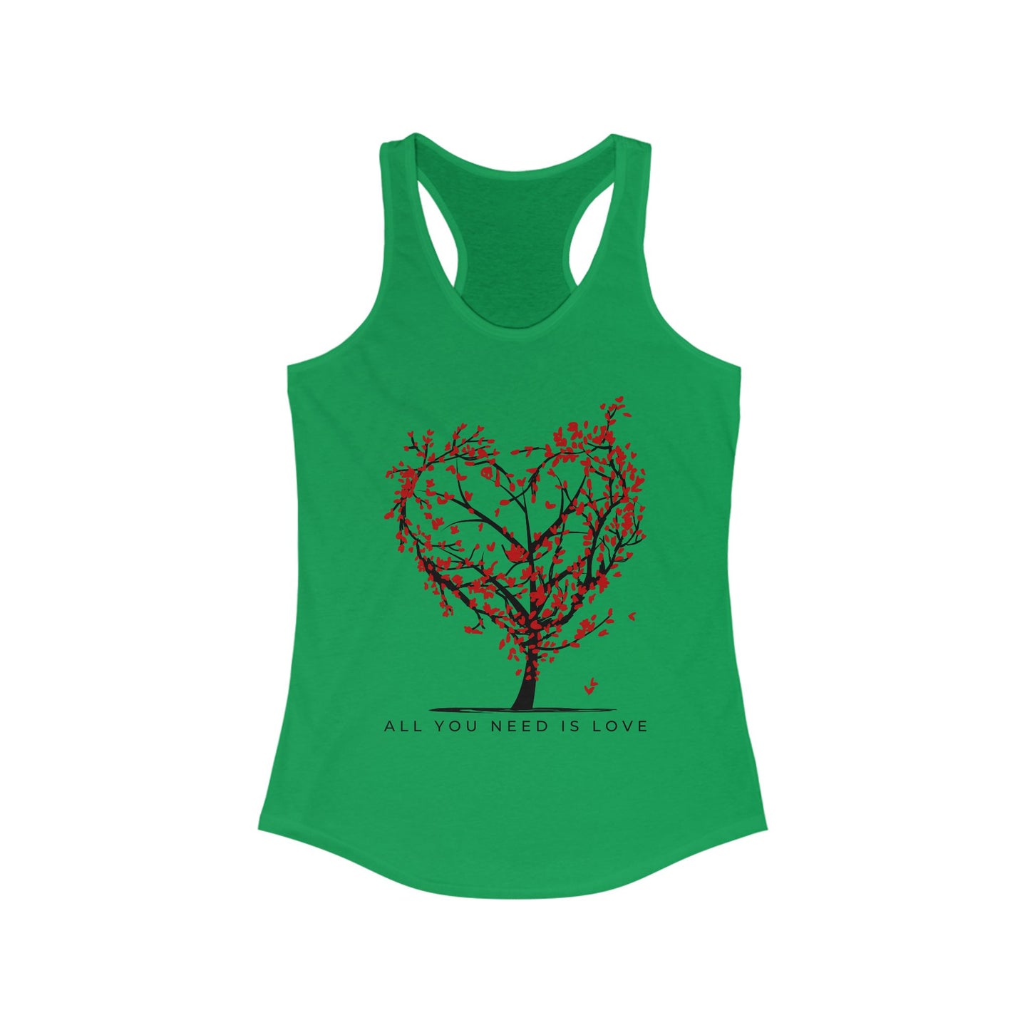 All You Need Is Love Racerback Tank  - Heart-Centered Style for Soulful Days
