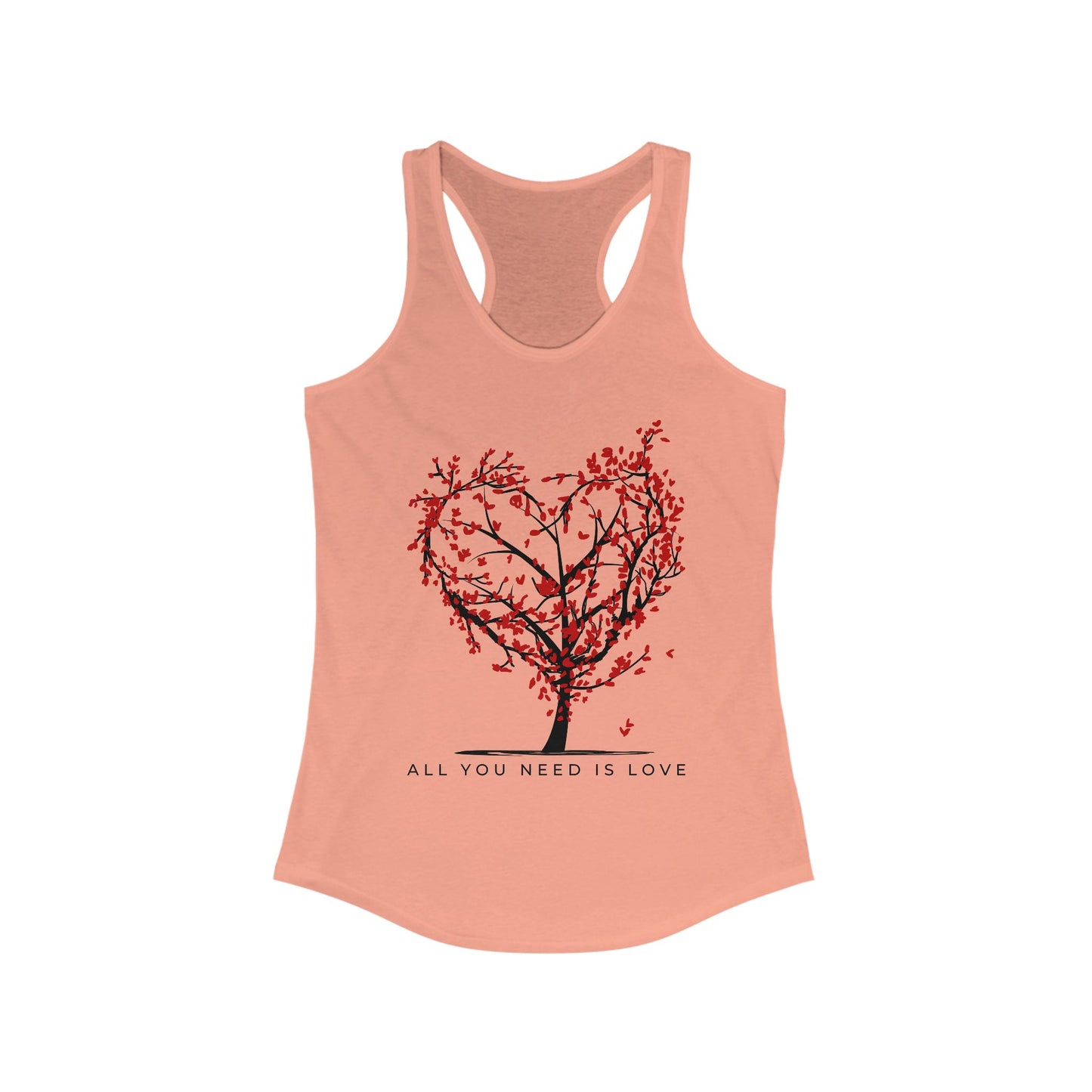 All You Need Is Love Racerback Tank  - Heart-Centered Style for Soulful Days