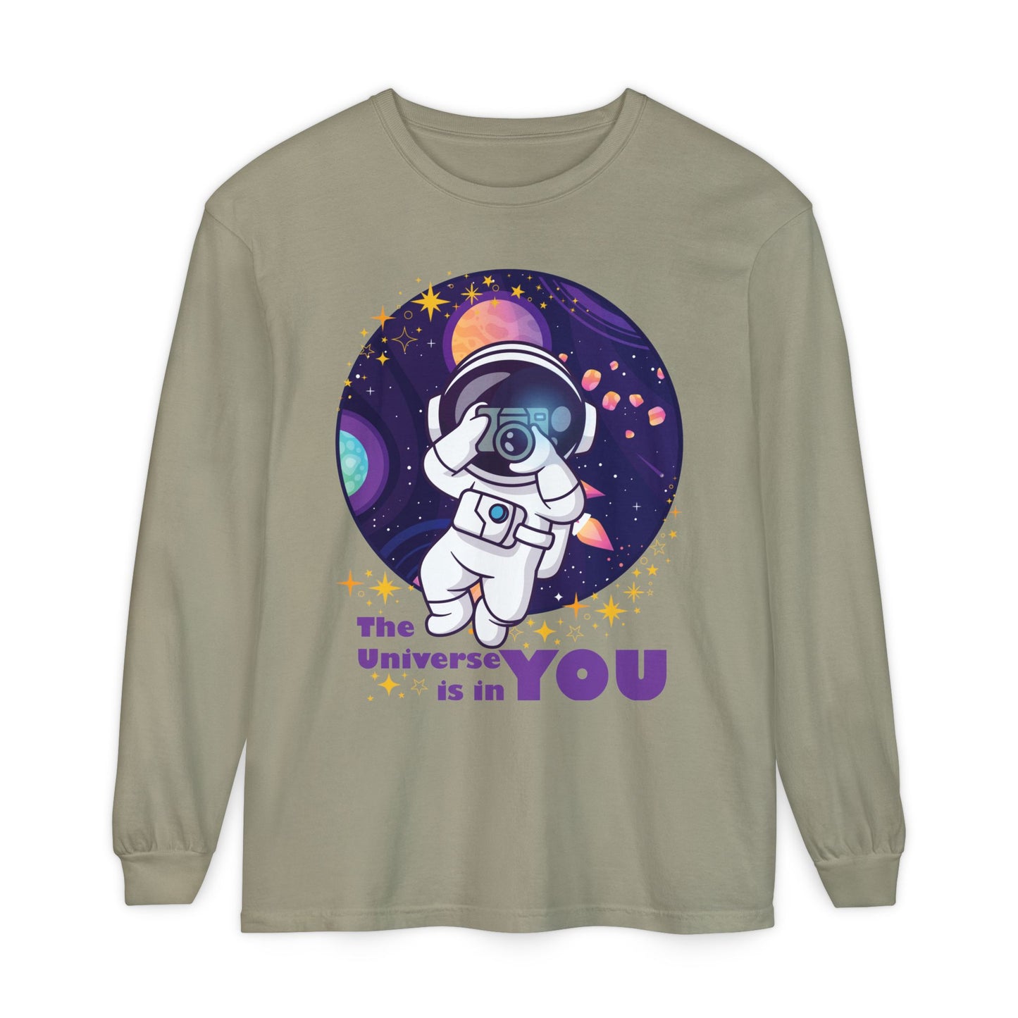 🌌The Universe Is in You - Cosmic Long Sleeve Tee
