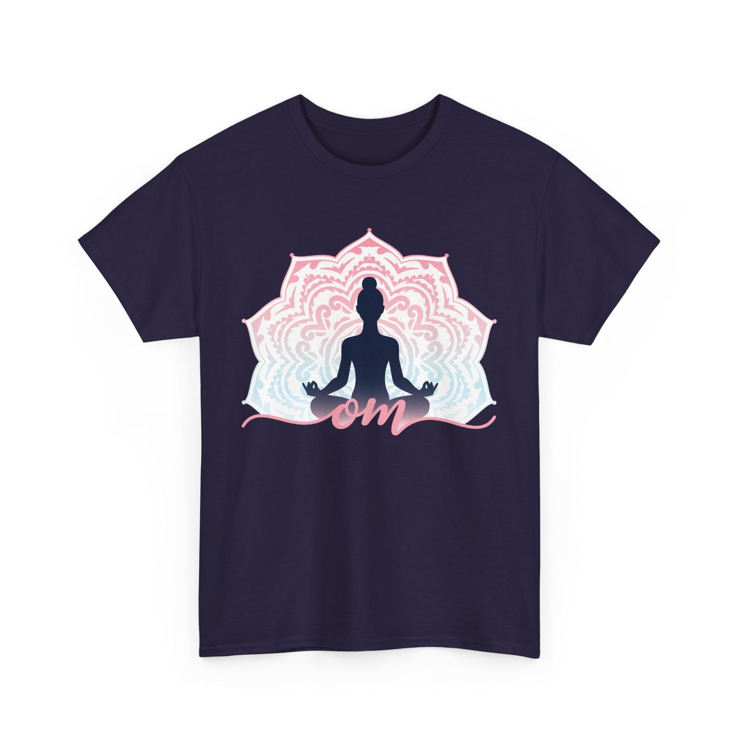 “Om Within” - Heavy Cotton Tee - Peaceful Presence & Mandala Energy