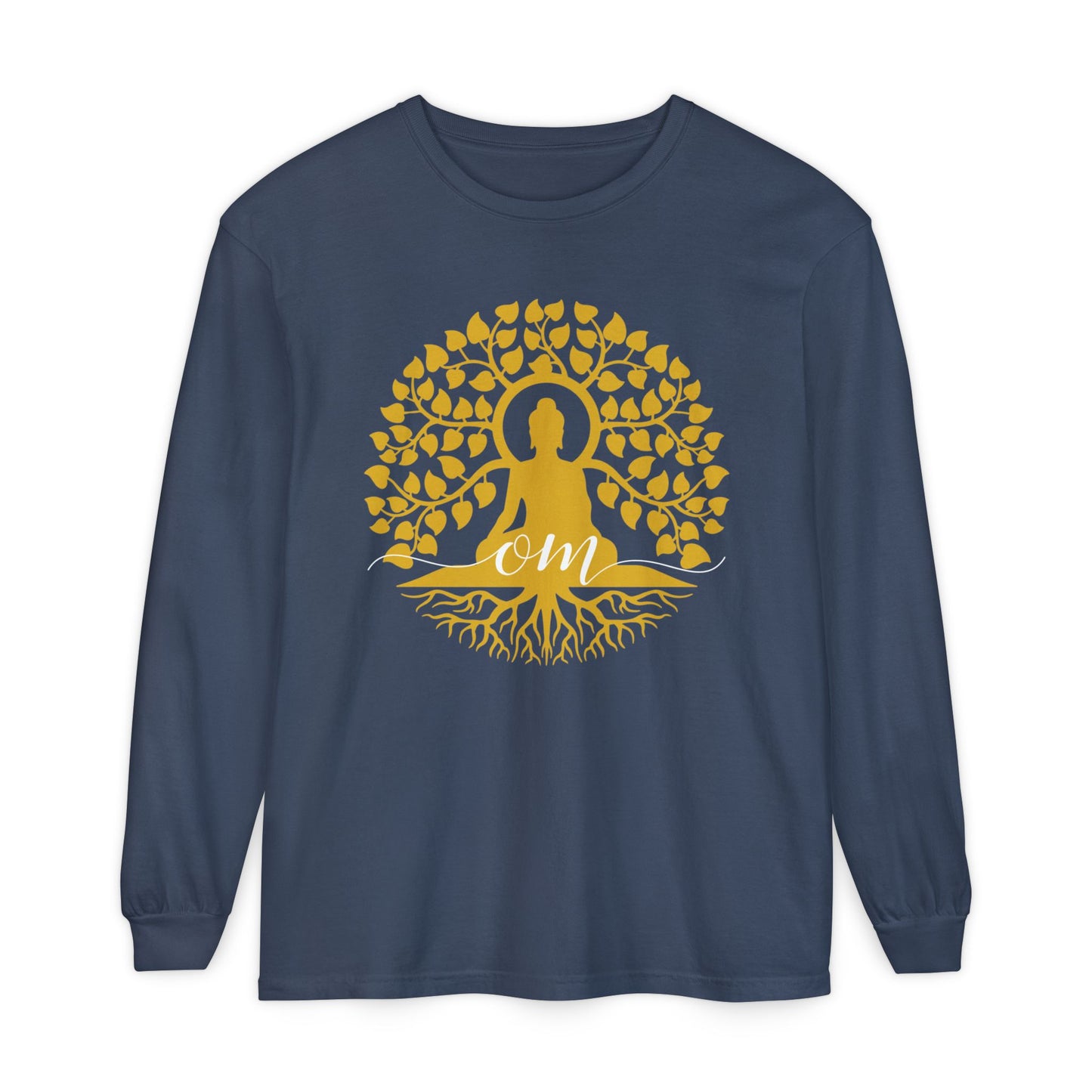 🧘‍♂️Rooted in OM - Buddha Tree Long Sleeve Tee