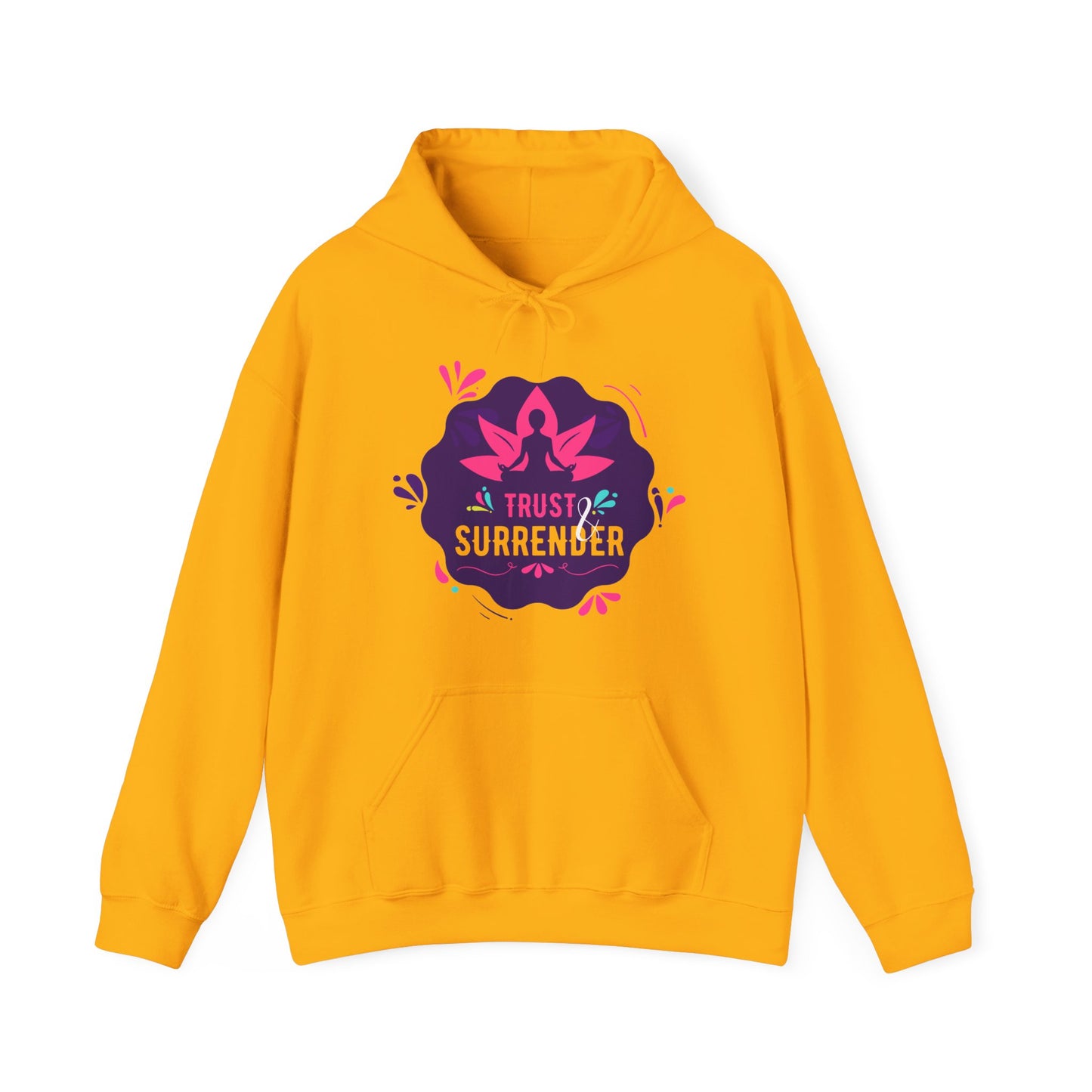 Lotus Flow “Trust & Surrender” Hoodie – Meditative Comfort with Sacred Intention 🌸🧘‍♀️✨