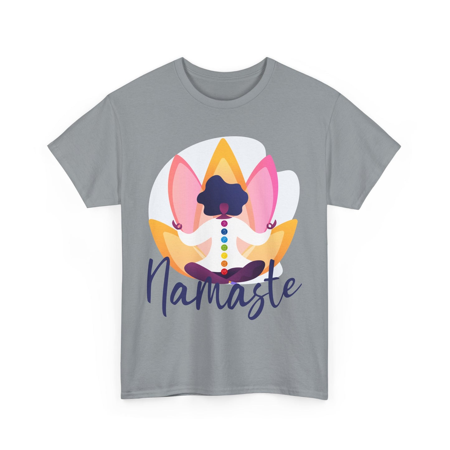 Namaste: The Goddess Chakra Heavy Cotton Tee - Radiate Inner Light