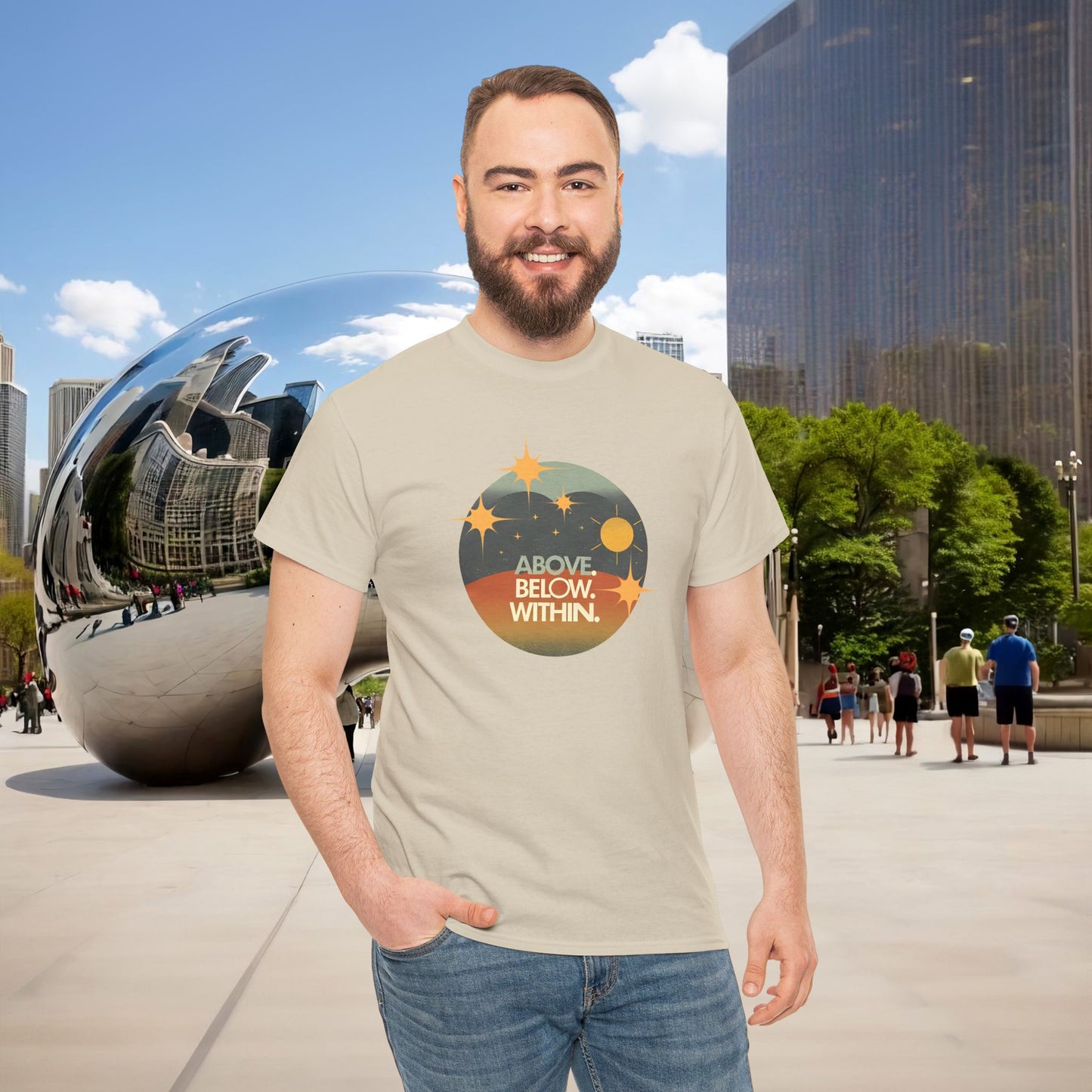 🌄 “Above. Below. Within.” — Menaste Presence Tee