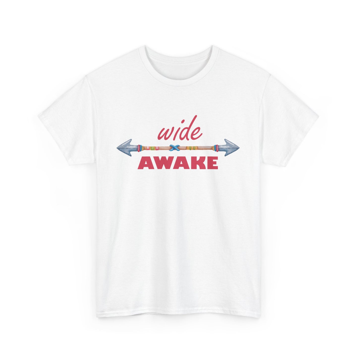 Wide Awake Heavy Cotton Tee - Aligned, Aware, Unstoppable