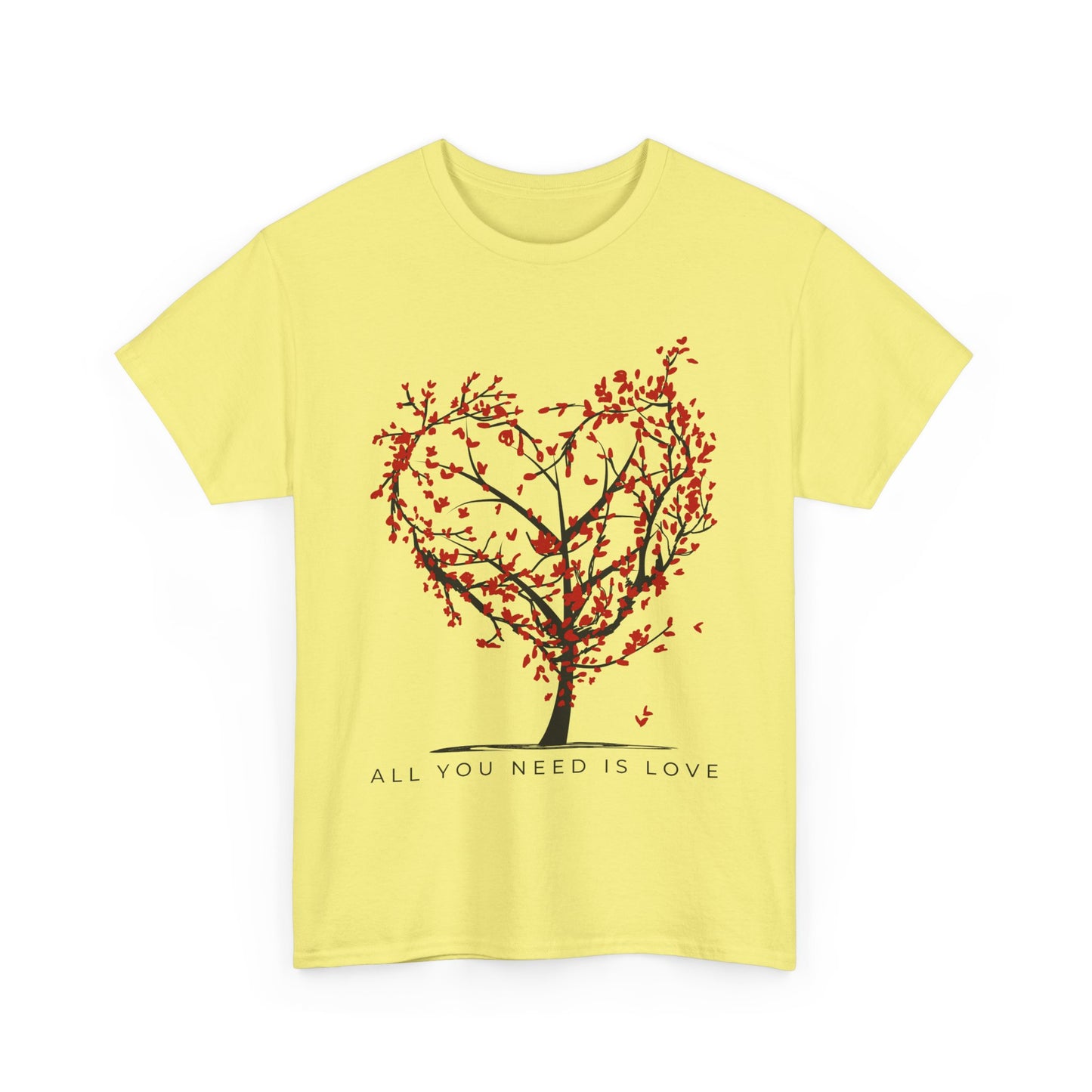 Rooted in Love - “All You Need is Love” - Love Tree Heavy Cotton Tee