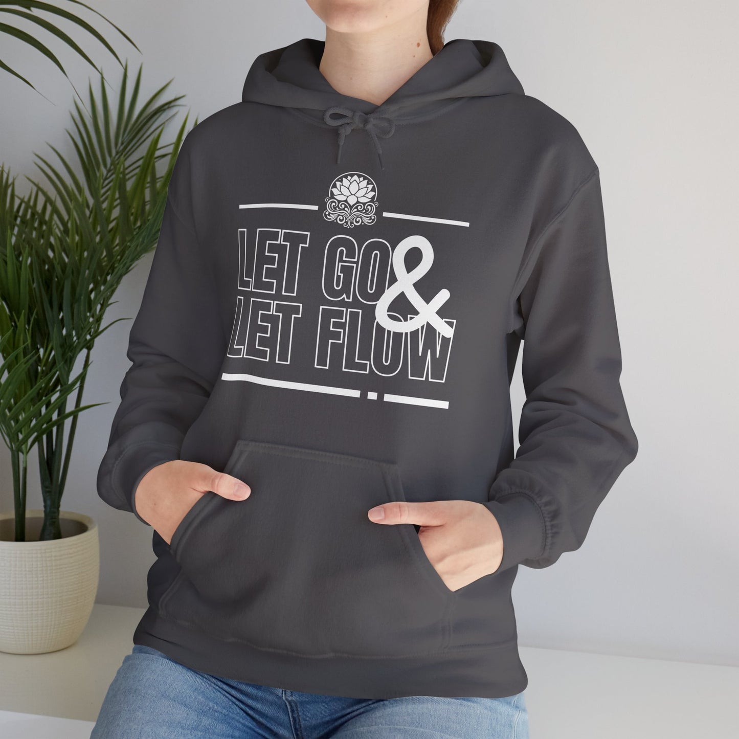 🌊Let Go & Let Flow Hoodie – Ease, Softness & Surrender✨🌿🕊️