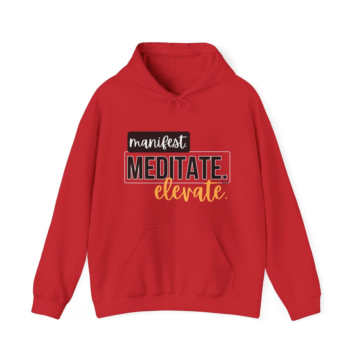 ✨Manifest. Meditate. Elevate. Hoodie – A Wearable Mantra for Mindful Living🌿