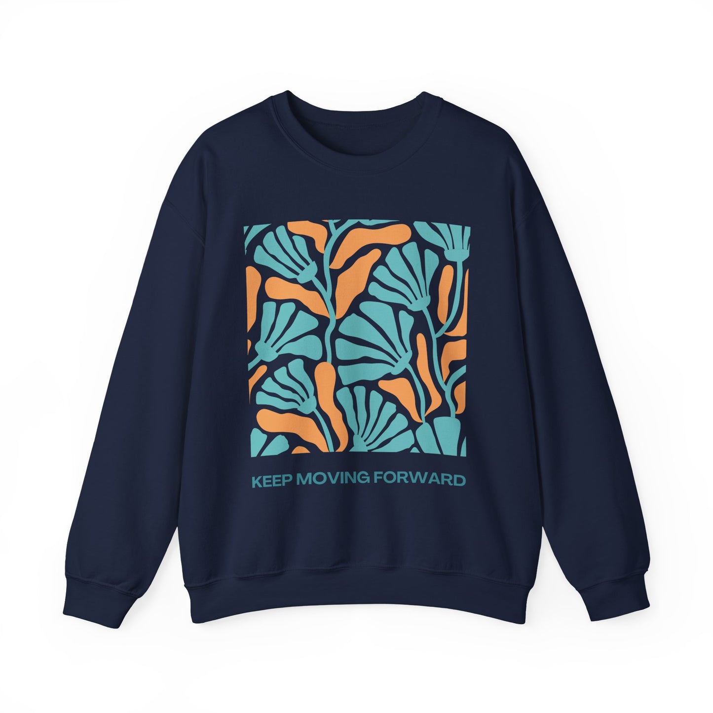 🌸Keep Moving Forward - Floral Flow Crewneck Sweatshirt