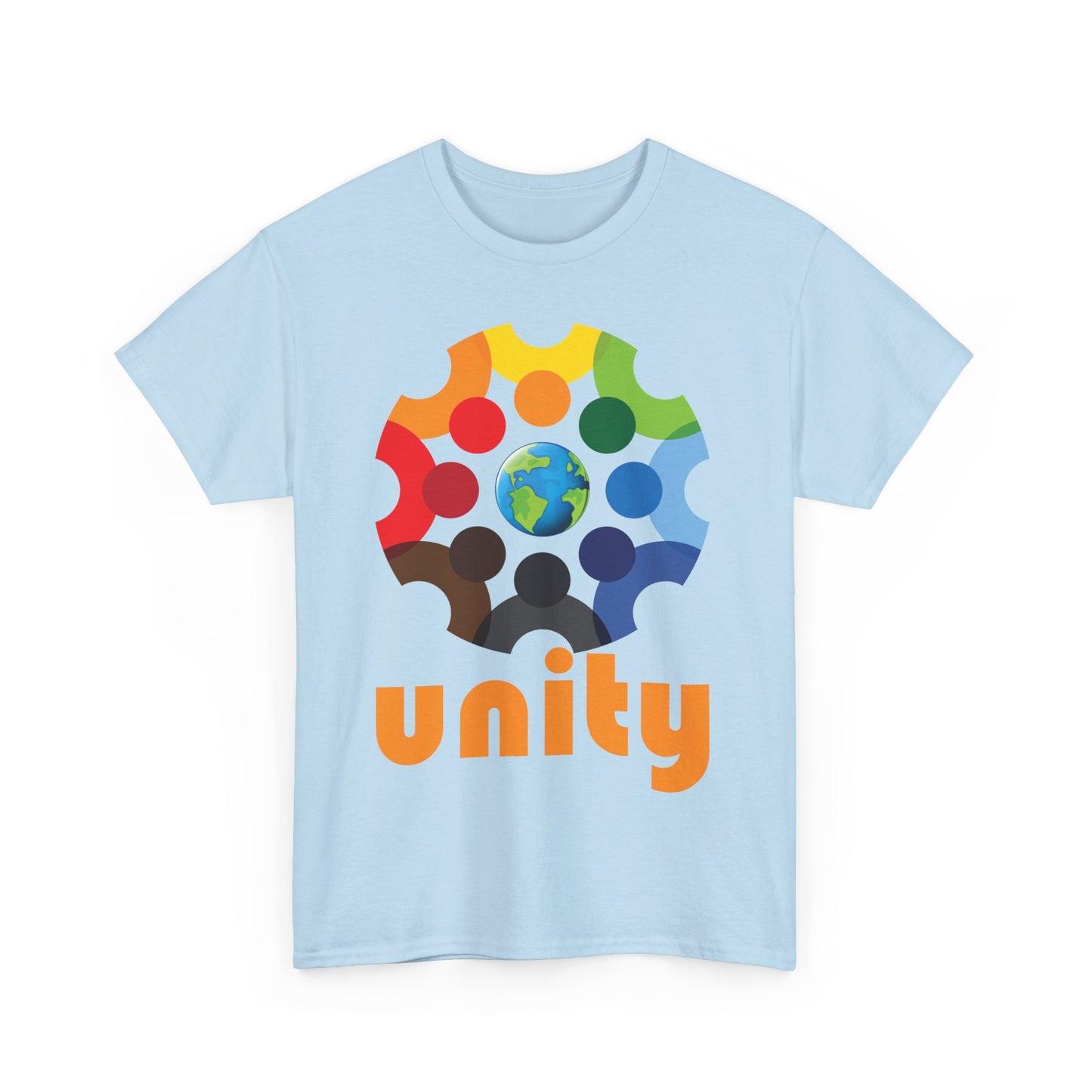 🌍We Are One Heavy Cotton Tee - Wrapped in Unity, Rooted in Love
