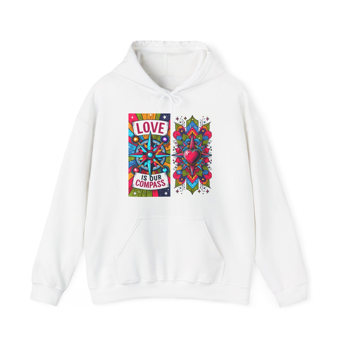 🧭❤️Love Is Our Compass Hoodie – Heart-Led Comfort for Every Journey