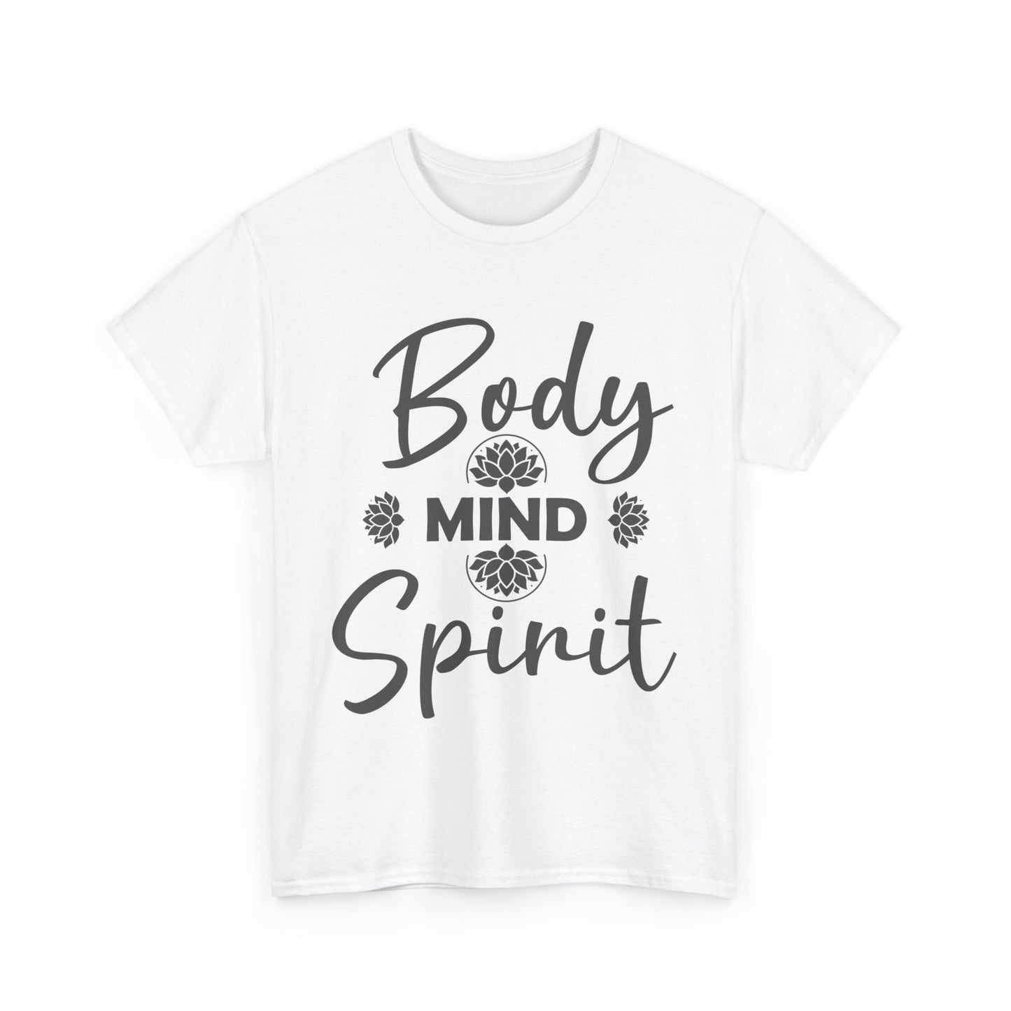 "Body • Mind • Spirit" - Align Your Energy Heavy Cotton Tee