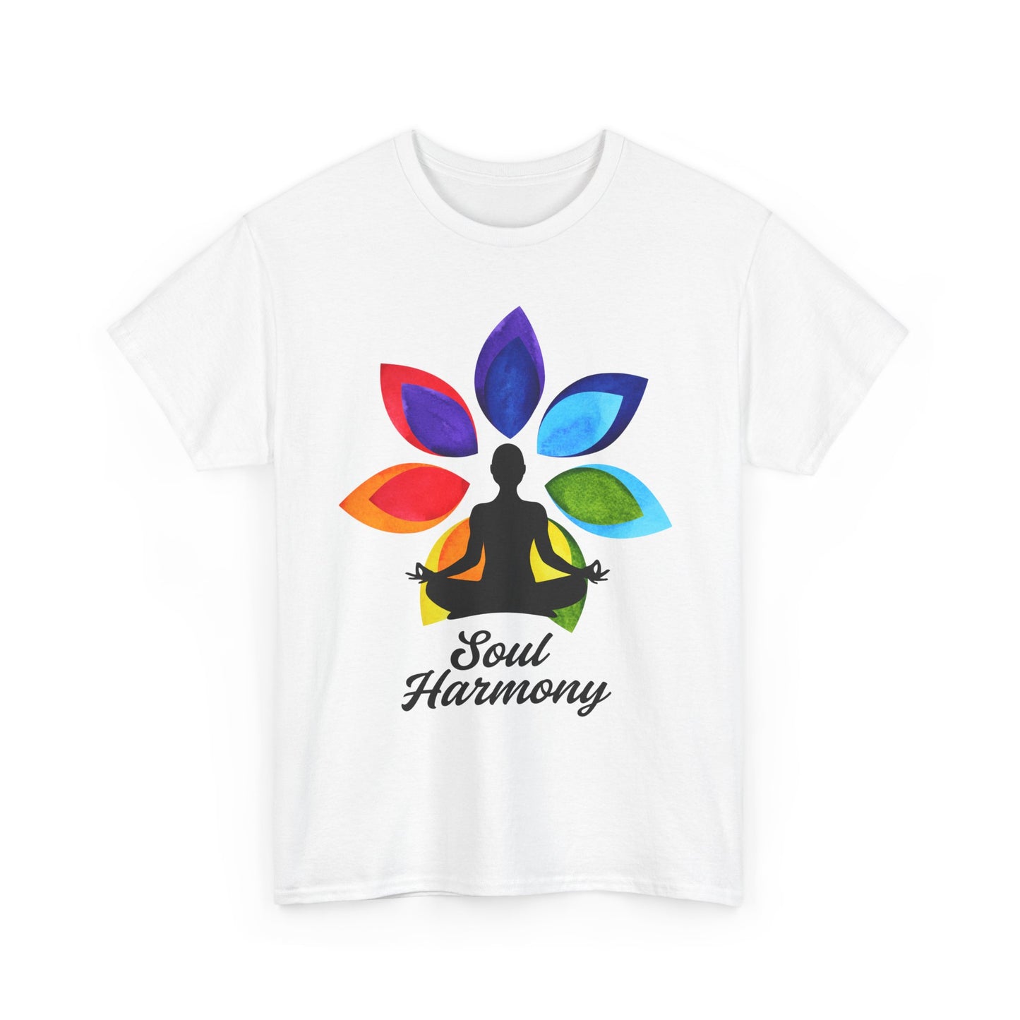 Soul Harmony Chakra Heavy Cotton Tee - Embrace Inner Peace in Style