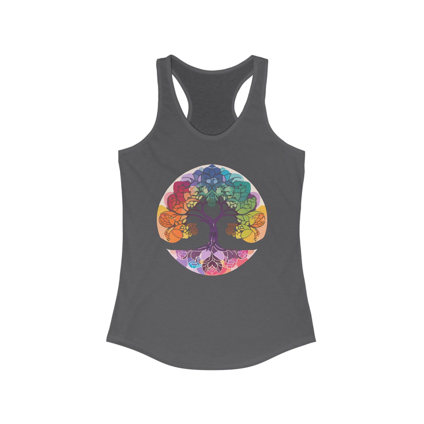 "BOHO Tree of Life" Racerback Tank – Vibrant Spirit & Effortless Comfort